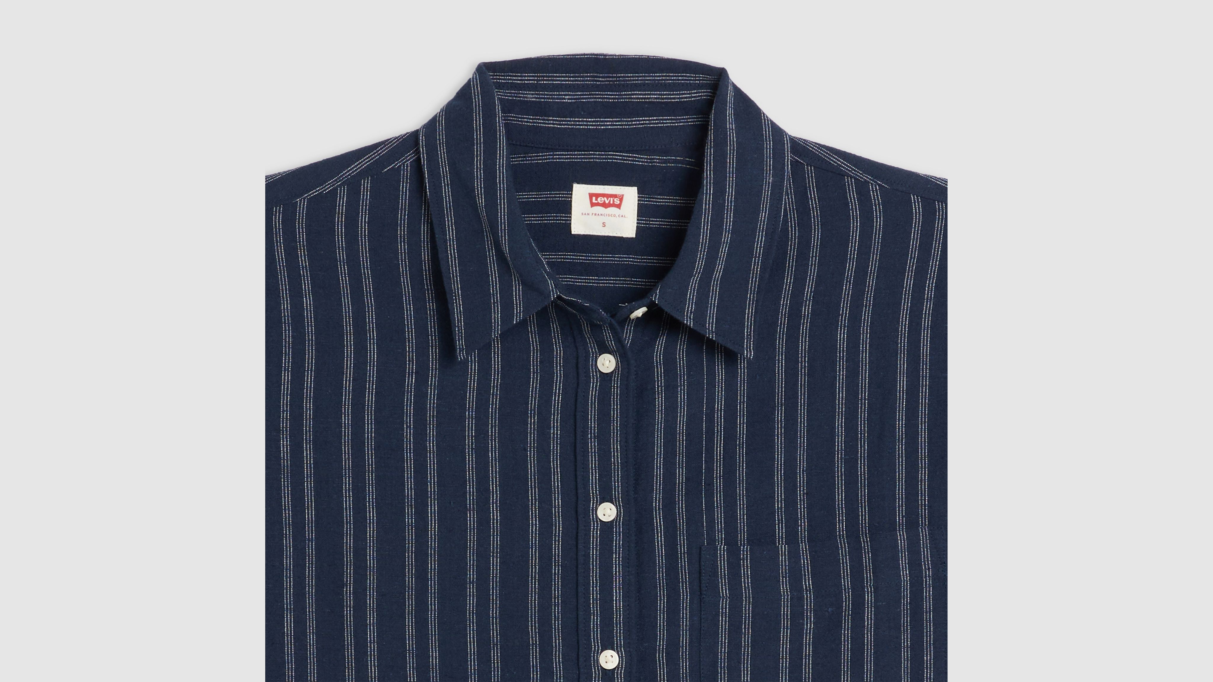 Darlene Linen Blend Short Sleeve Shirt