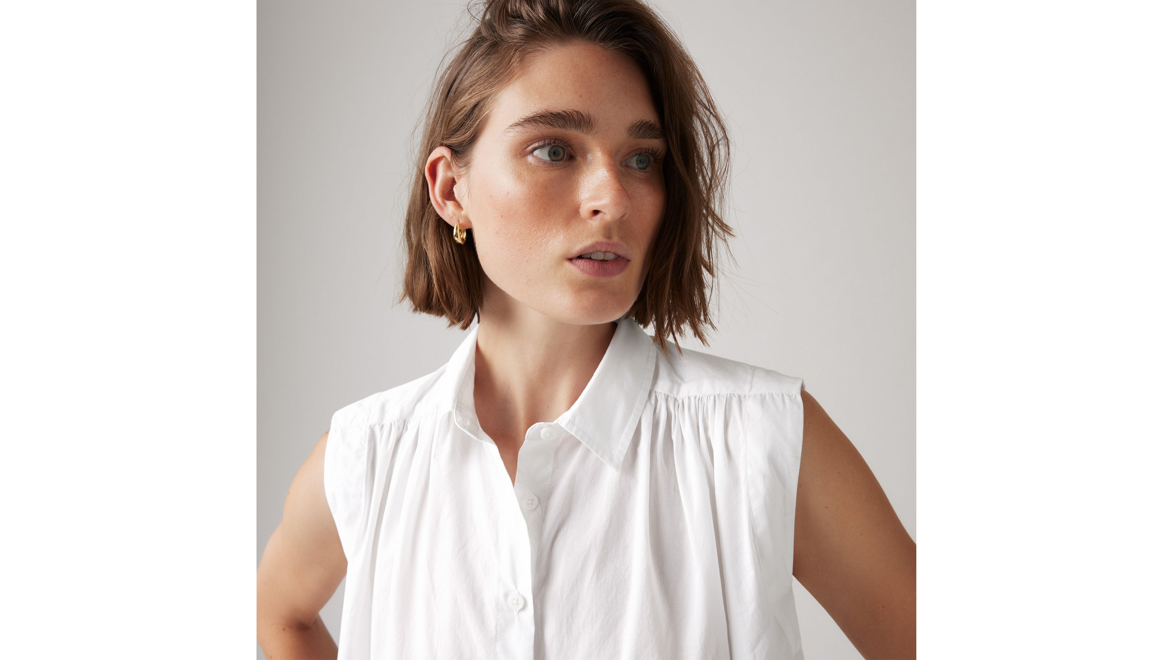 Slash Blouse White | gypsohila