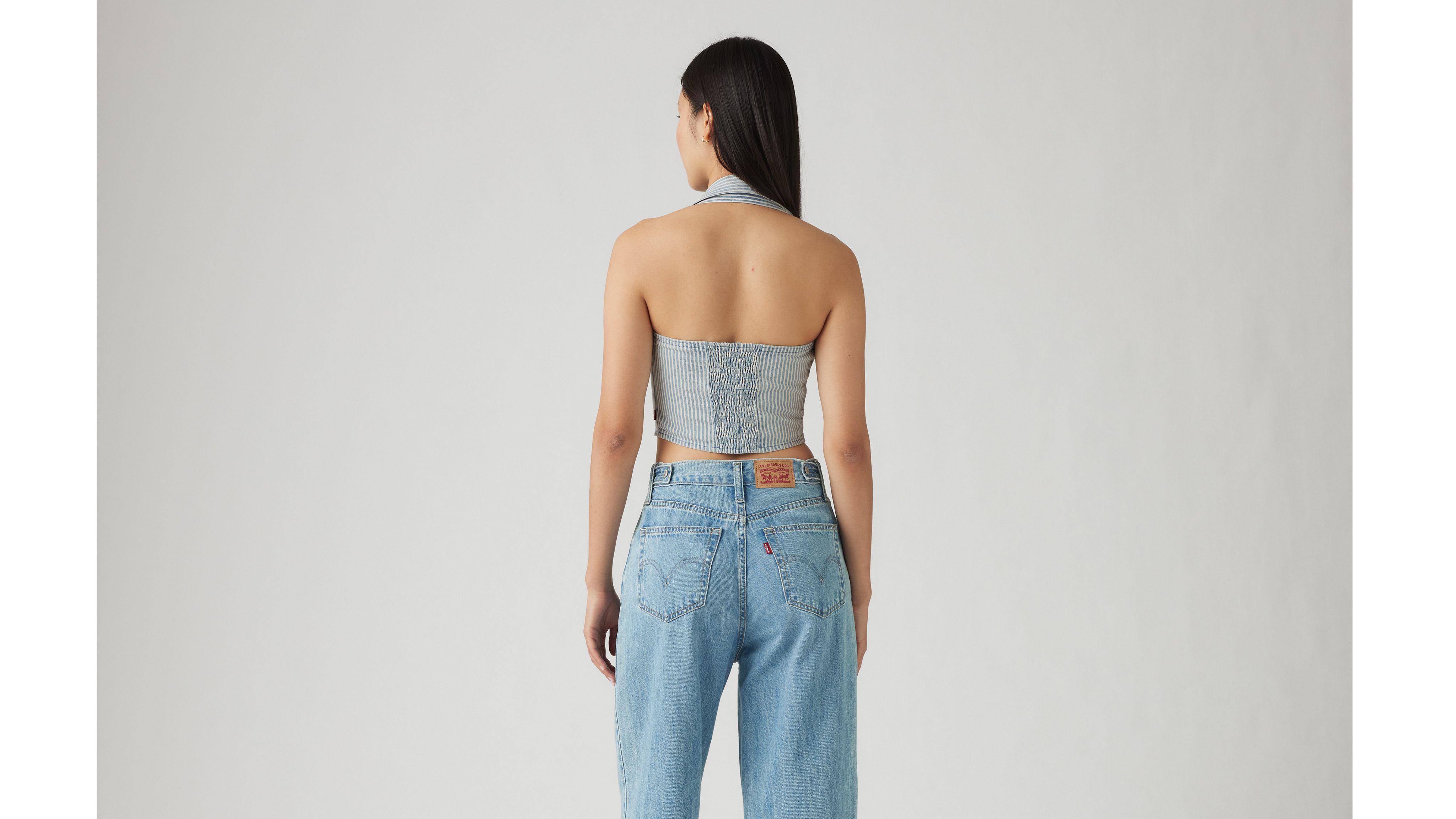 Bria Denim Halter Top