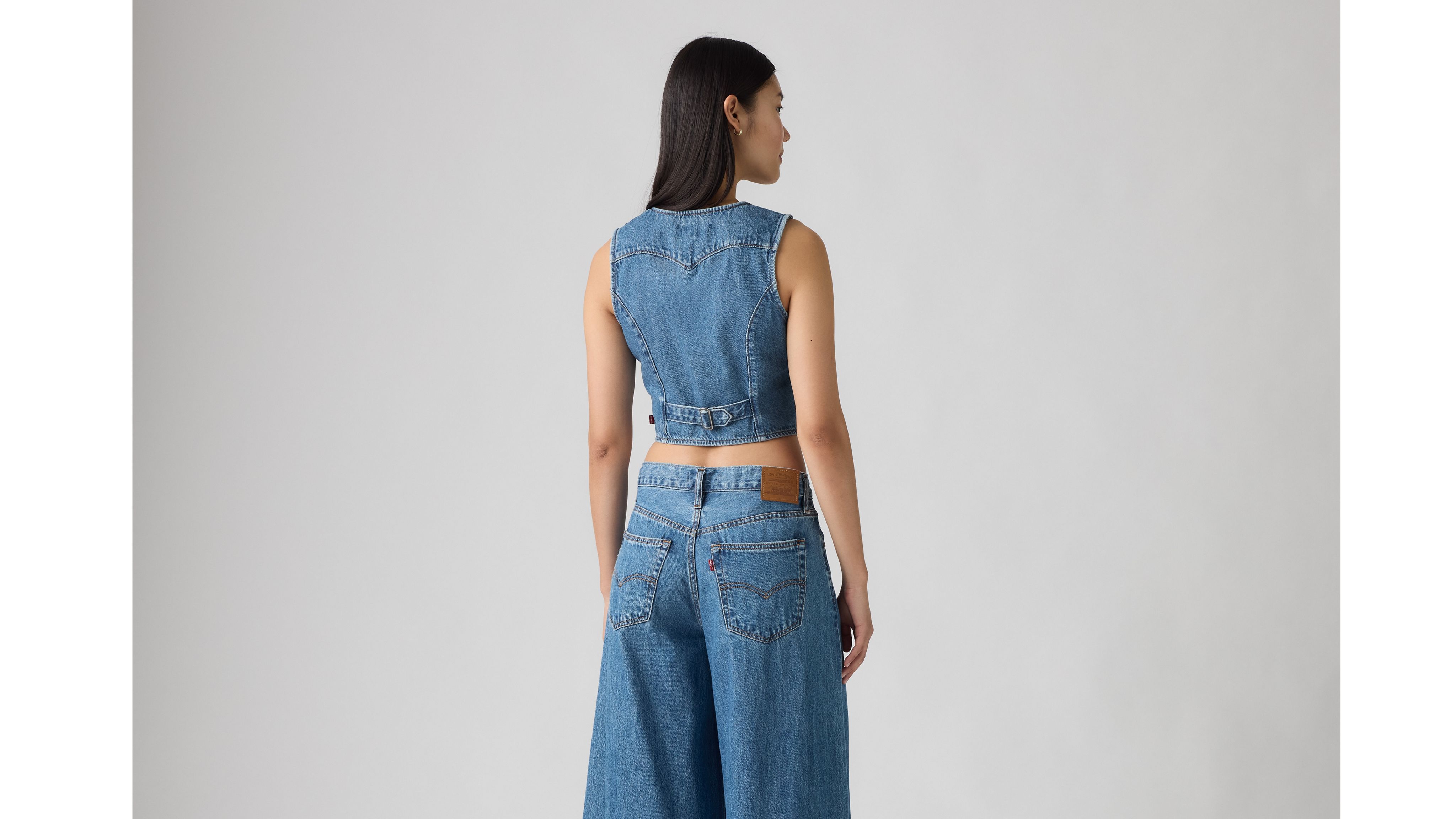 Levi's Amore Denim Vest In Cause And Effect