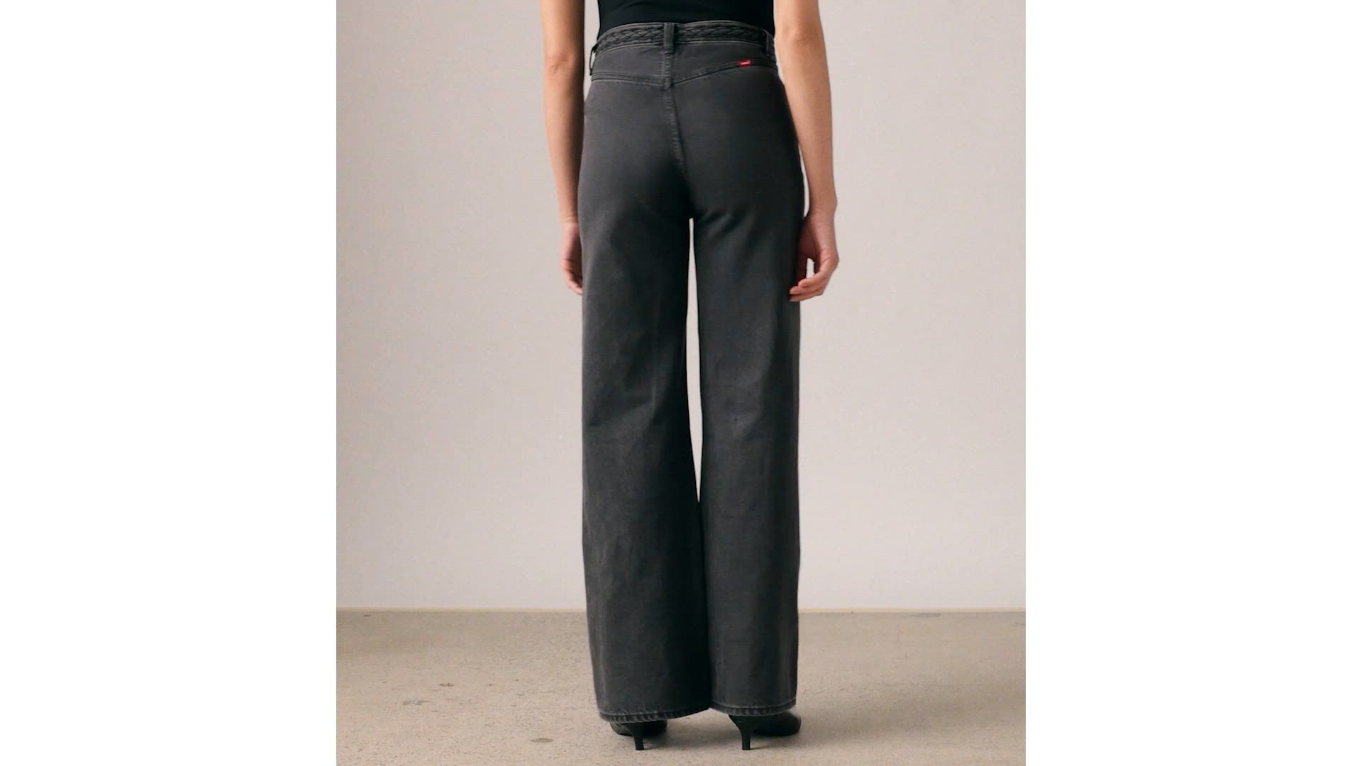 Ribcage Wide Leg Braided Women's Jeans 1