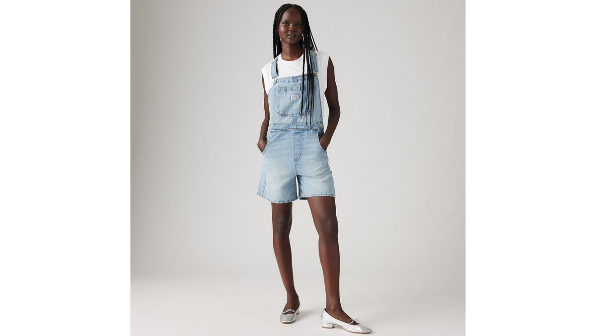 Utility LightweightShortalls — Summer Job - Light Wash