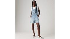 Utility LightweightShortalls — Summer Job - Light Wash 1