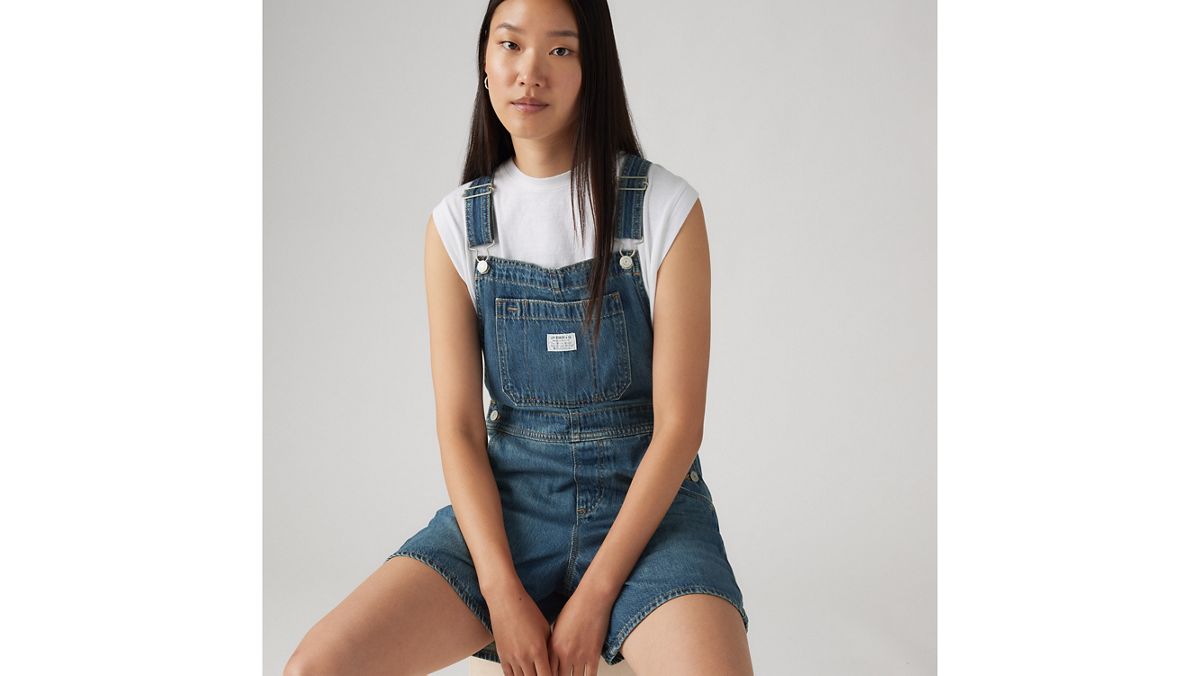 Utility Lightweight Shortalls — Anniversary Party - Dark Wash