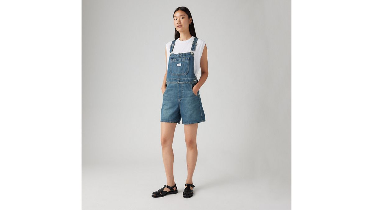 Utility Lightweight Shortalls — Anniversary Party - Dark Wash