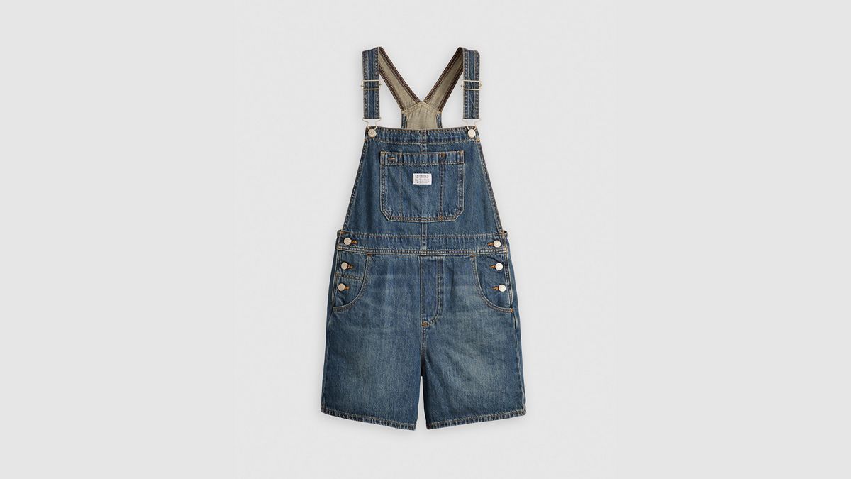 Utility Lightweight Shortalls — Anniversary Party - Dark Wash