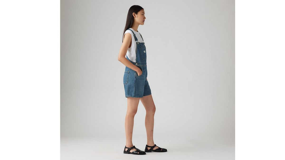 Utility Lightweight Shortalls — Anniversary Party - Dark Wash