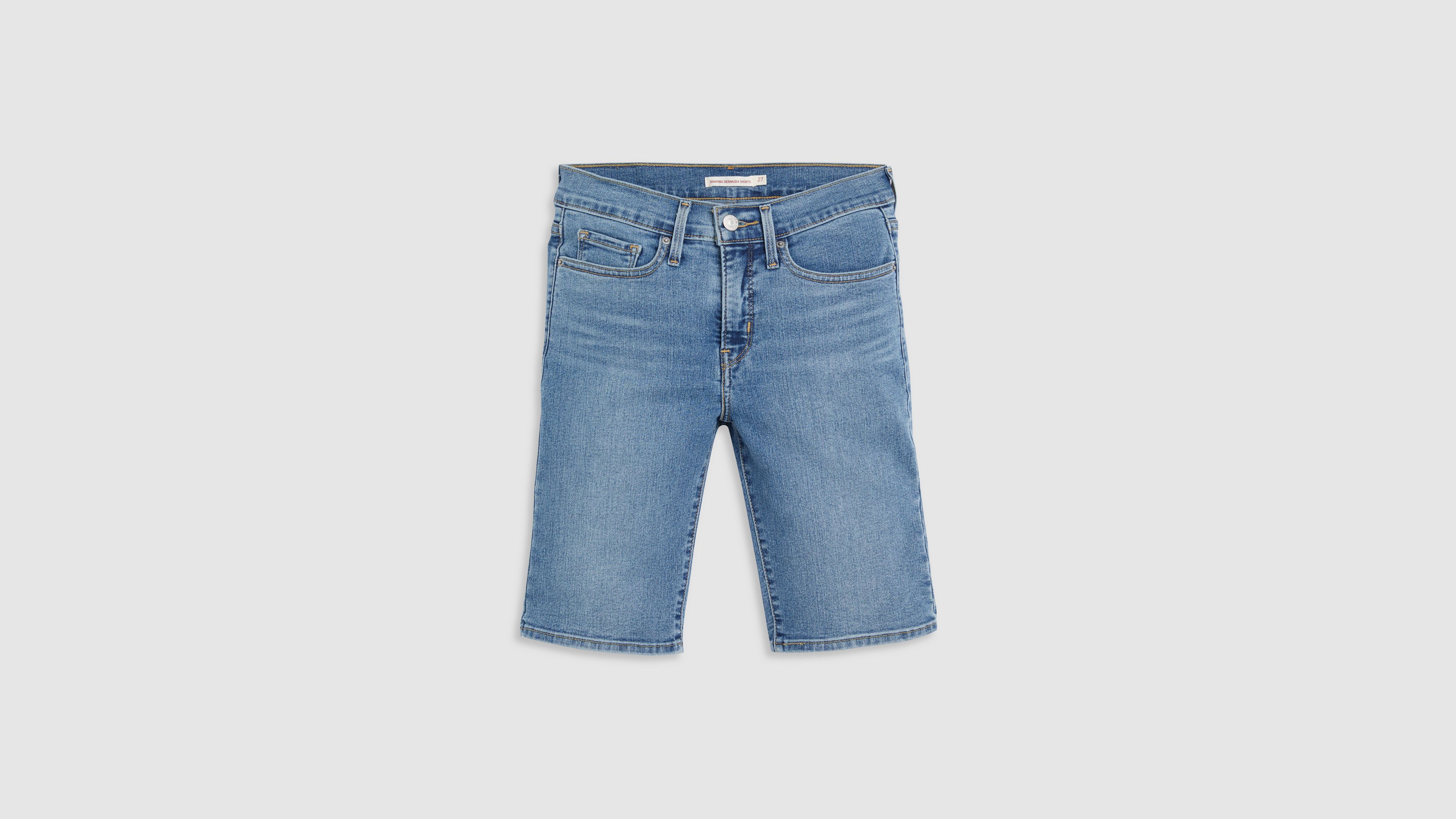 Shaping Bermuda Women's Shorts - Medium Wash | Levi's® US