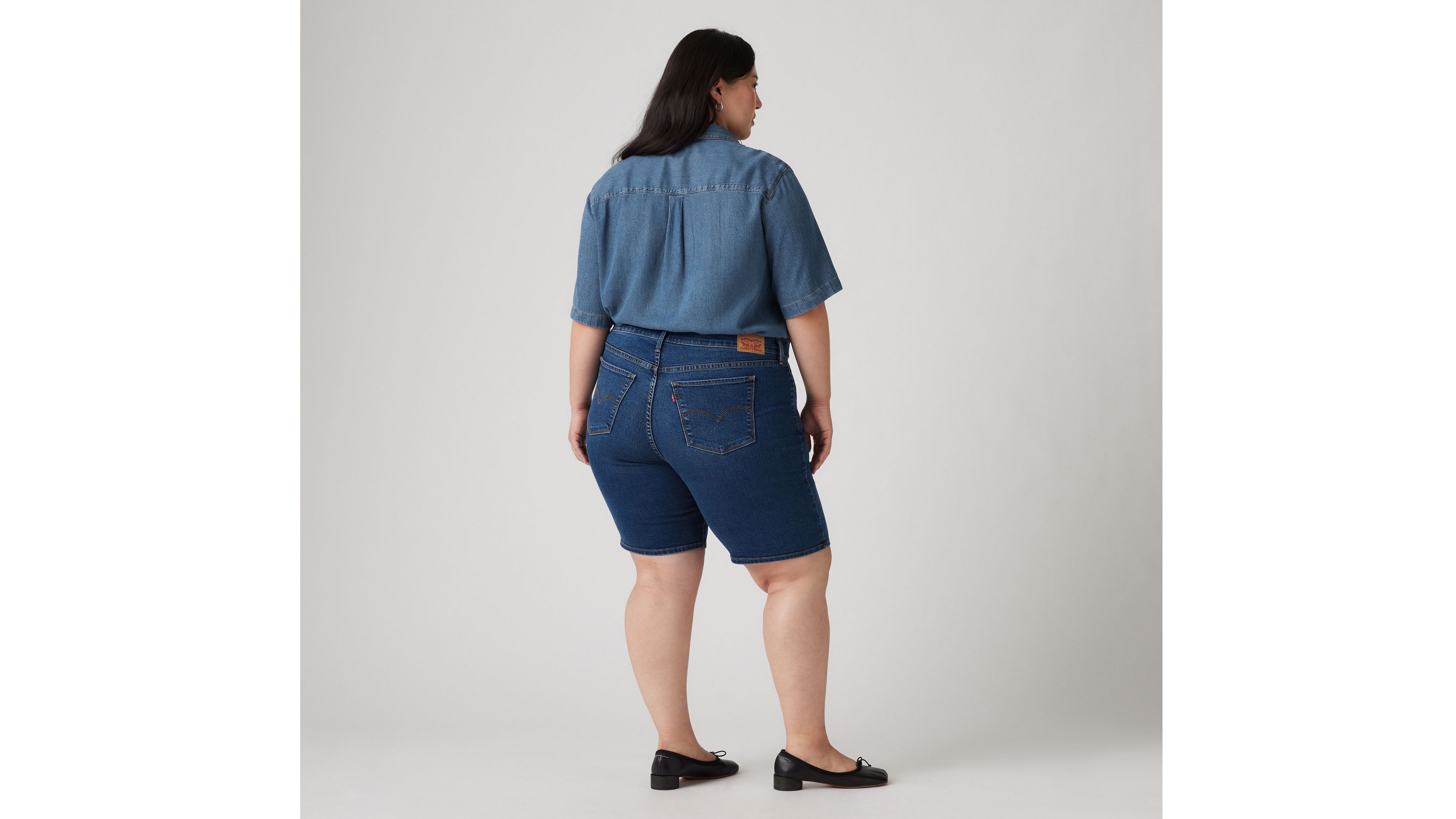 Shop Levi's Shaping Bermuda Shorts (plus Size) In Clever Girl