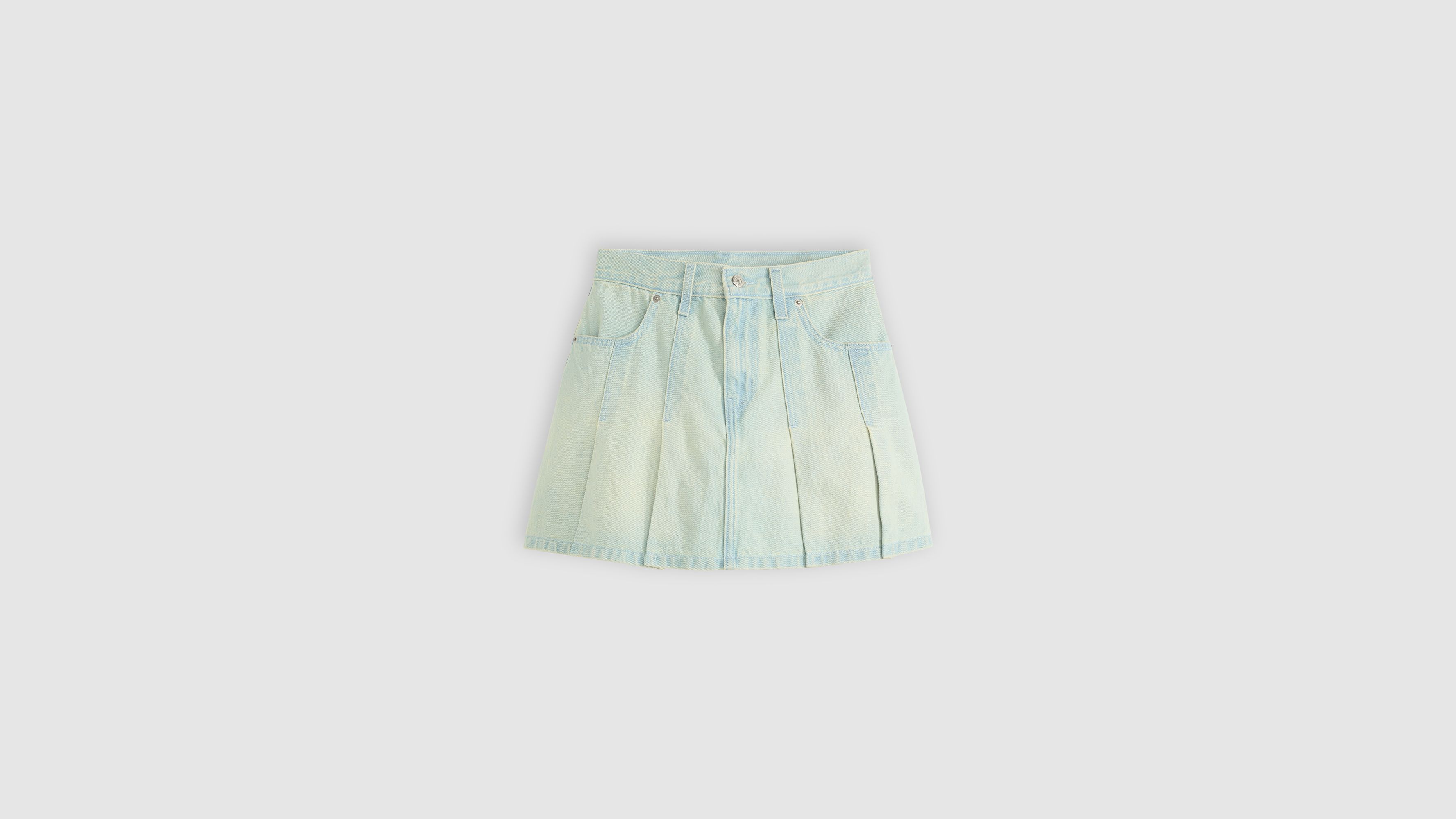 Pleated Mini Skirt