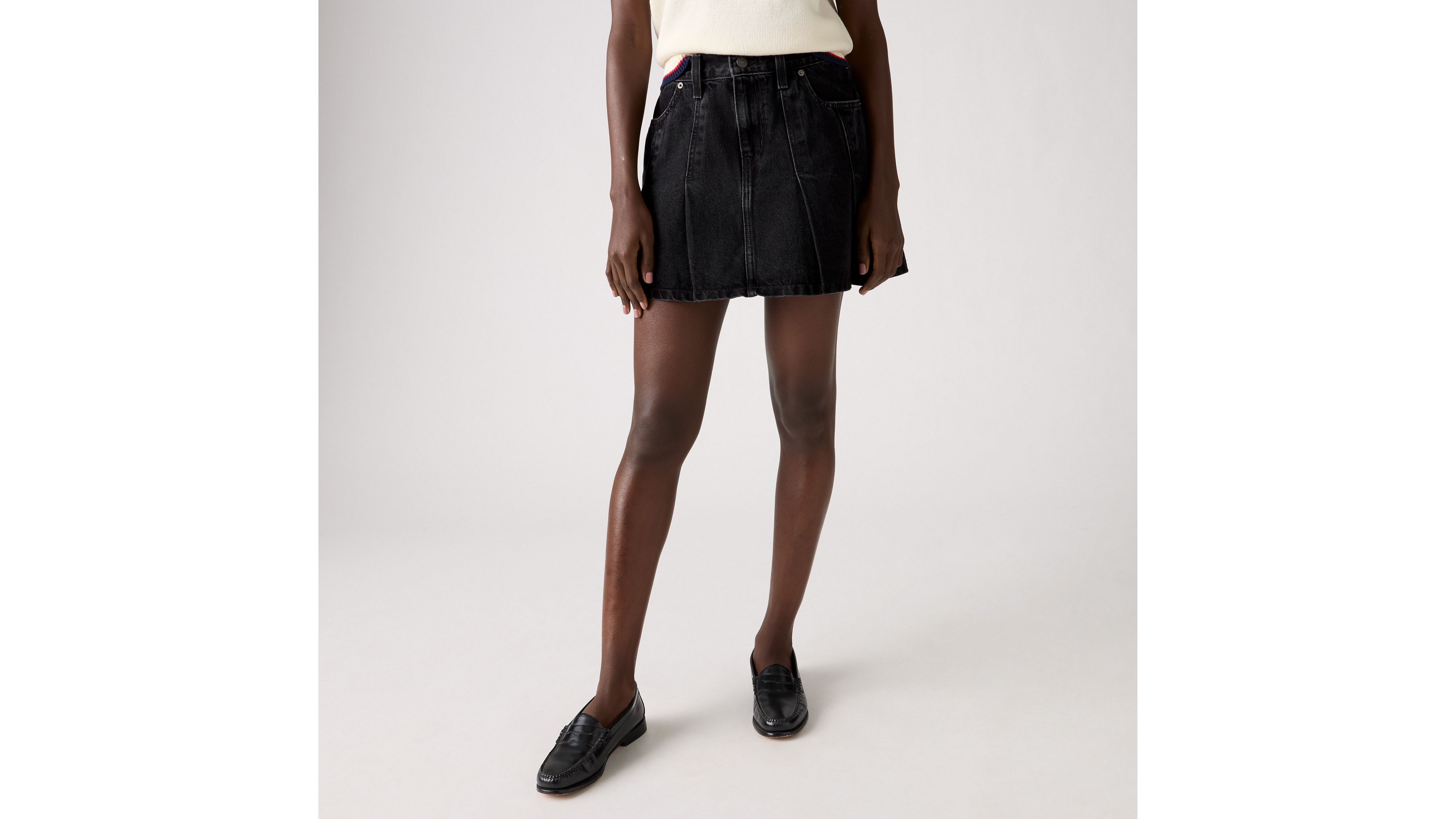 Pleated Mini Skirt