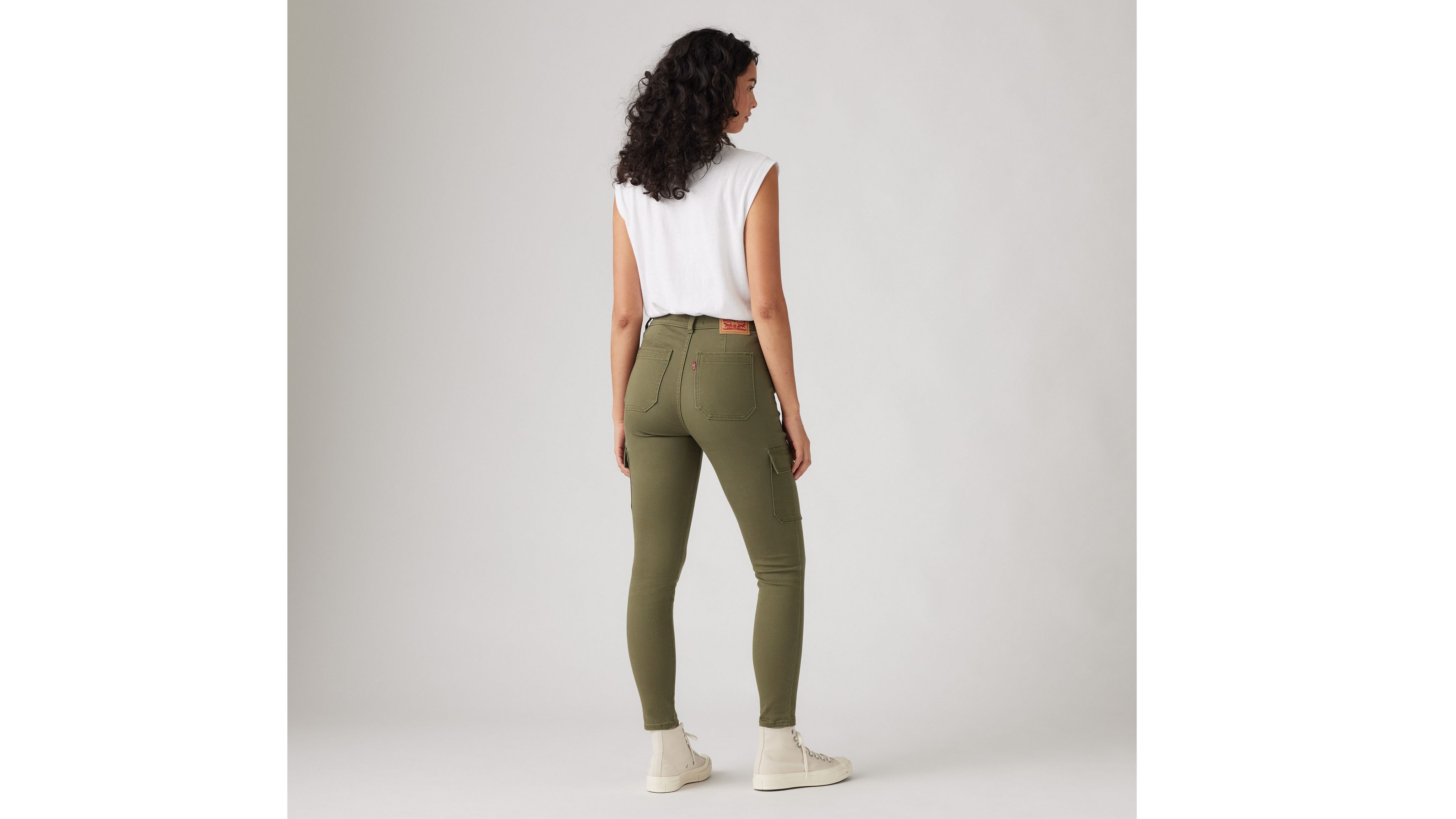 Levi's 721 High Rise Skinny Cargo Women's Jeans 32x30 In Ivy Green