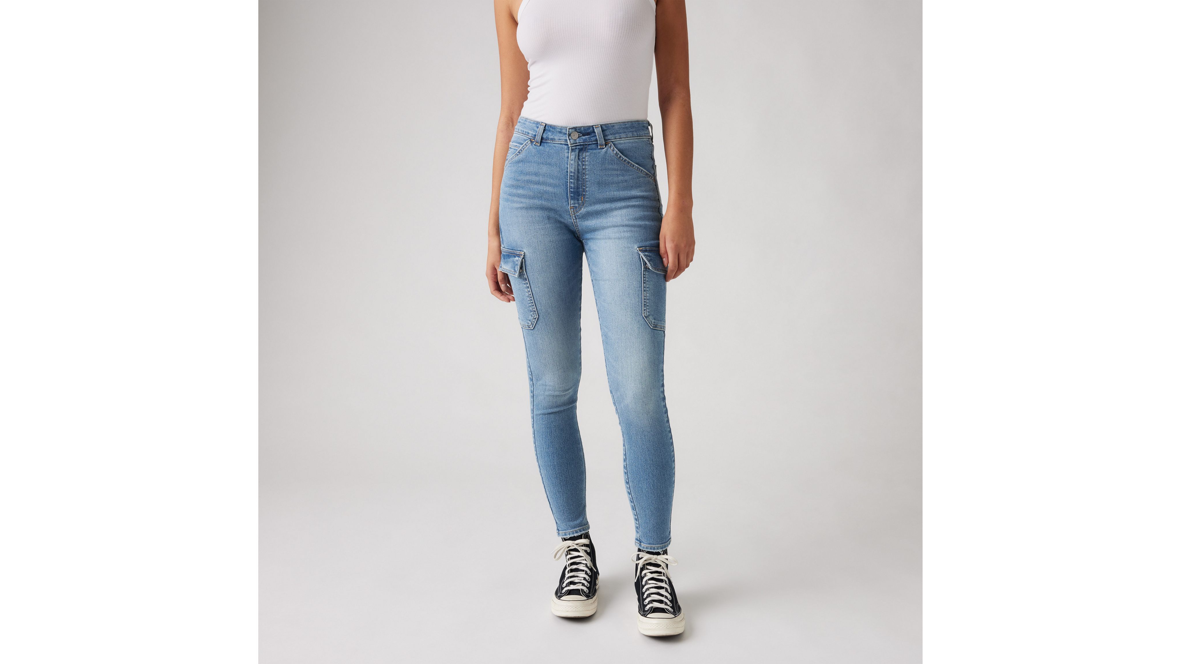 Levi's 721 High Rise Skinny Cargo Women's Jeans 30x30 In Many Thanks