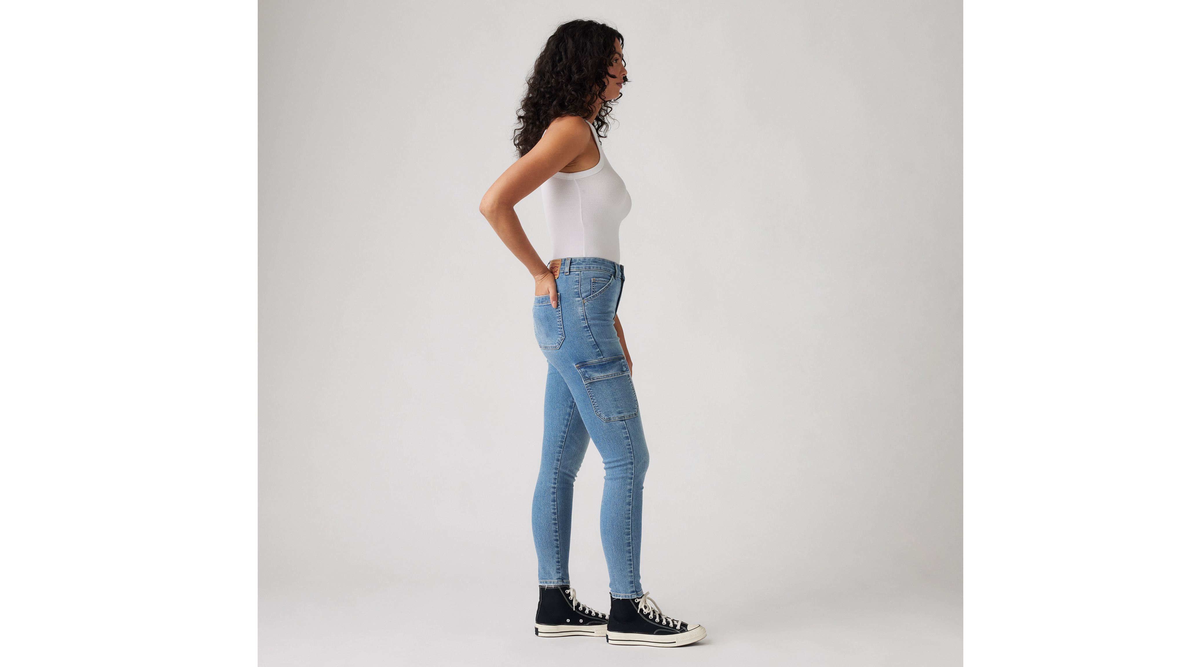 Levi's 721 High Rise Skinny Cargo Women's Jeans 30x30 In Many Thanks