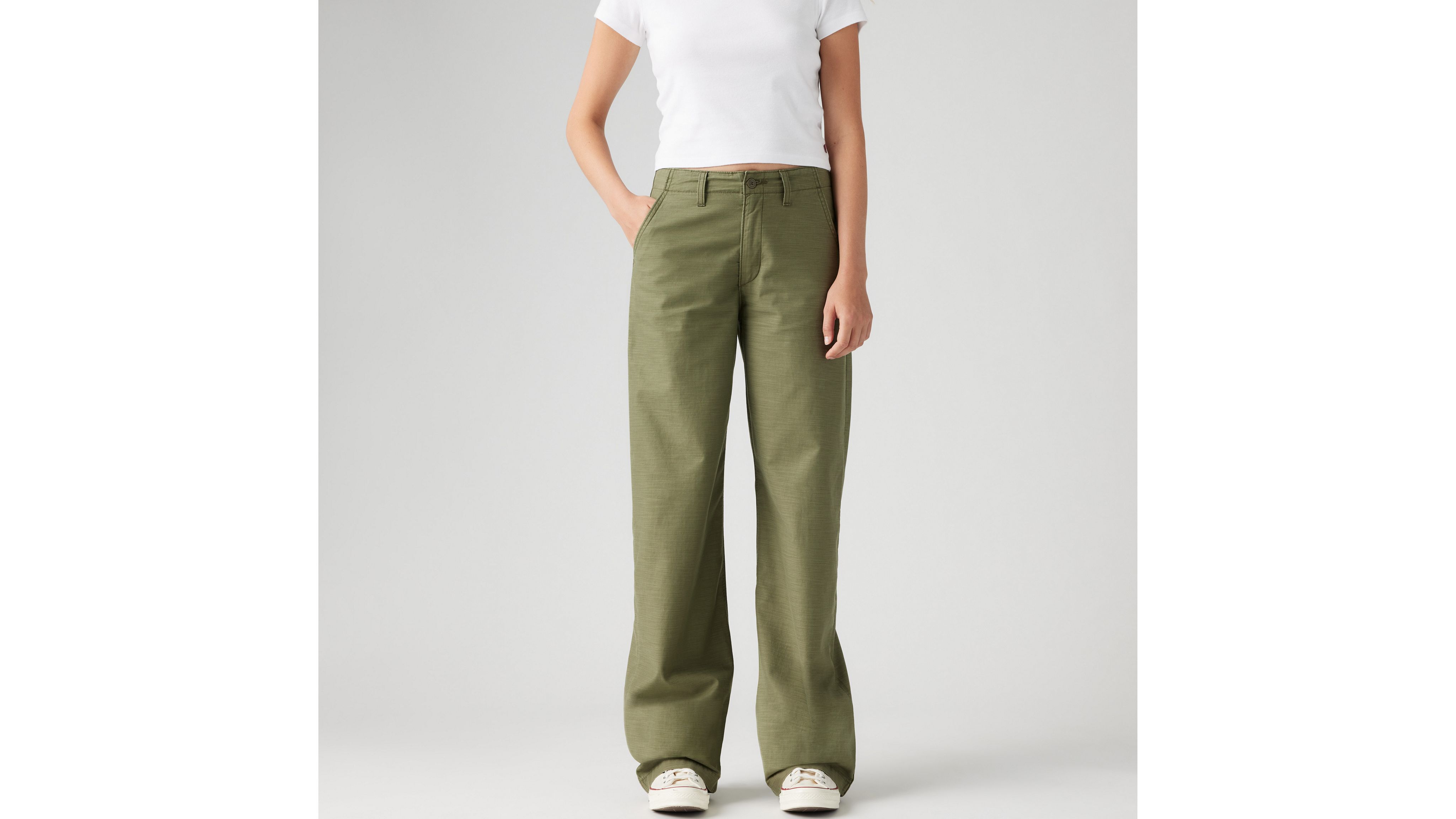 Levi's 90's Straight Pants In Ivy Green