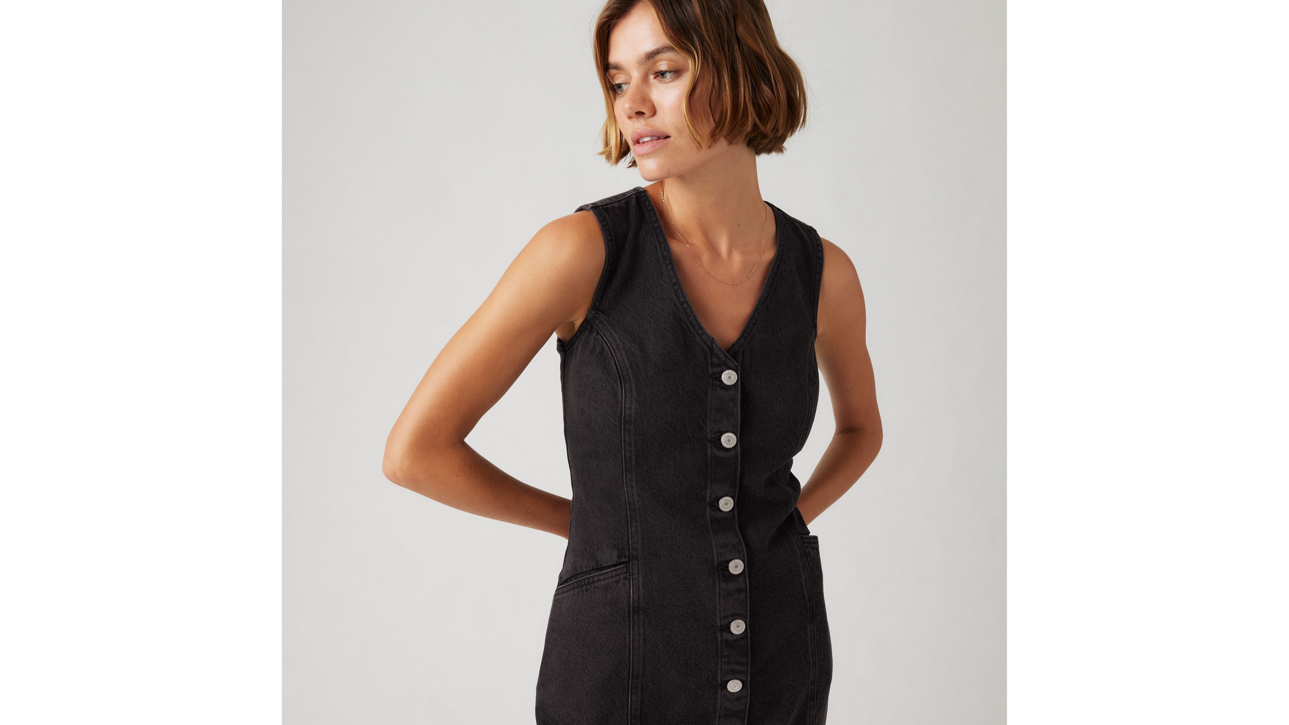 Levi's Vianna Vest Dress In Capturing Moments
