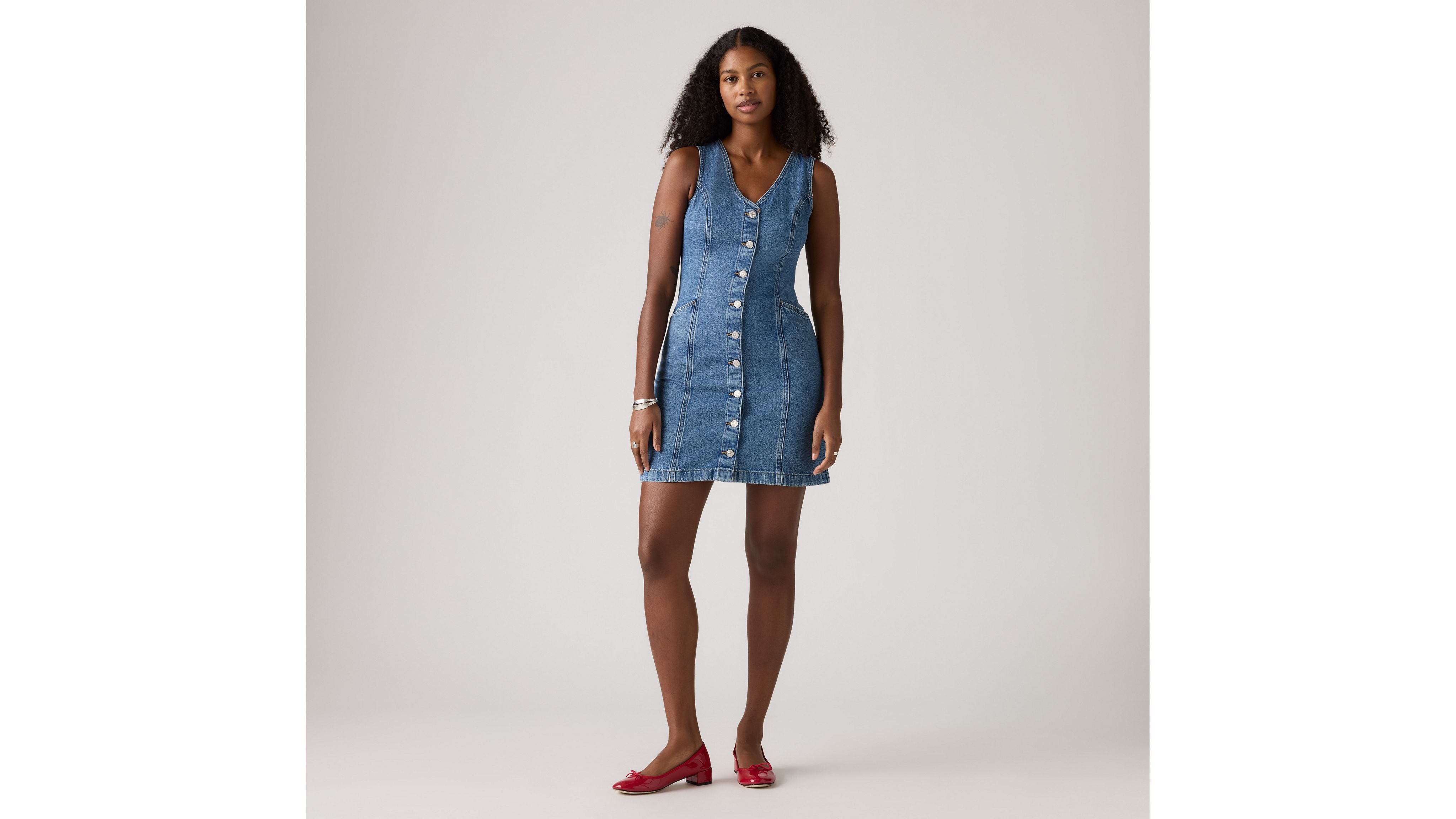 Levi's Vianna Vest Dress In Cause And Effect