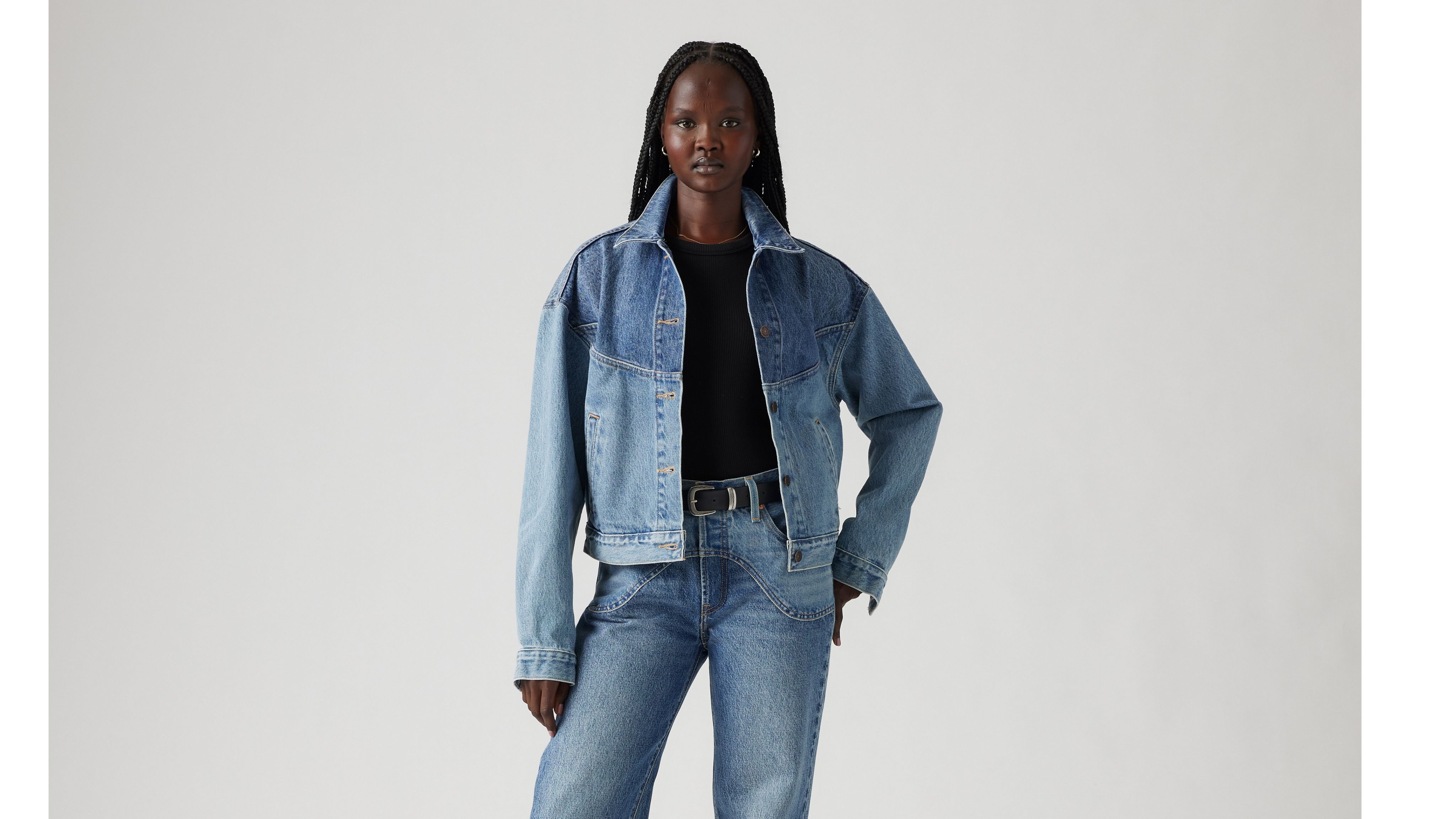 Levi's Shrunken '90s Trucker Jacket In Ironic Iconic Trucker