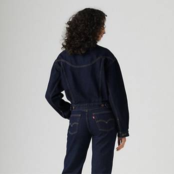 Shrunken '90s Western Trucker Jacket - Dark Wash | Levi's® US Shrunken '90s Western Trucker Jacket - Dark Wash | Levi's® US