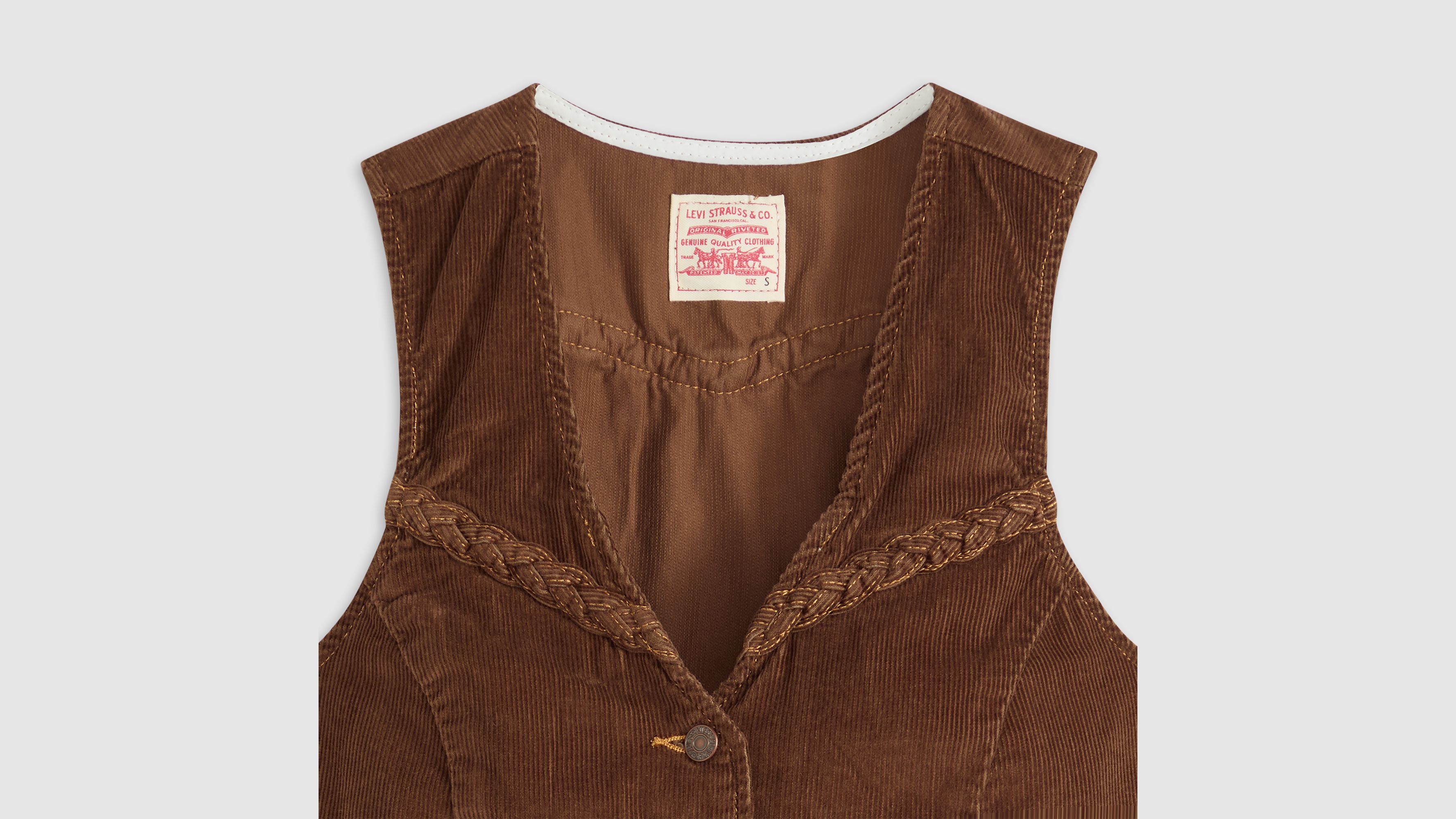 Corduroy Braided Vest 6