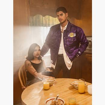 Levi's® X Starter Lakers Jacket - Purple | Levi's® US Levi's® X Starter Lakers Jacket - Purple | Levi's® US