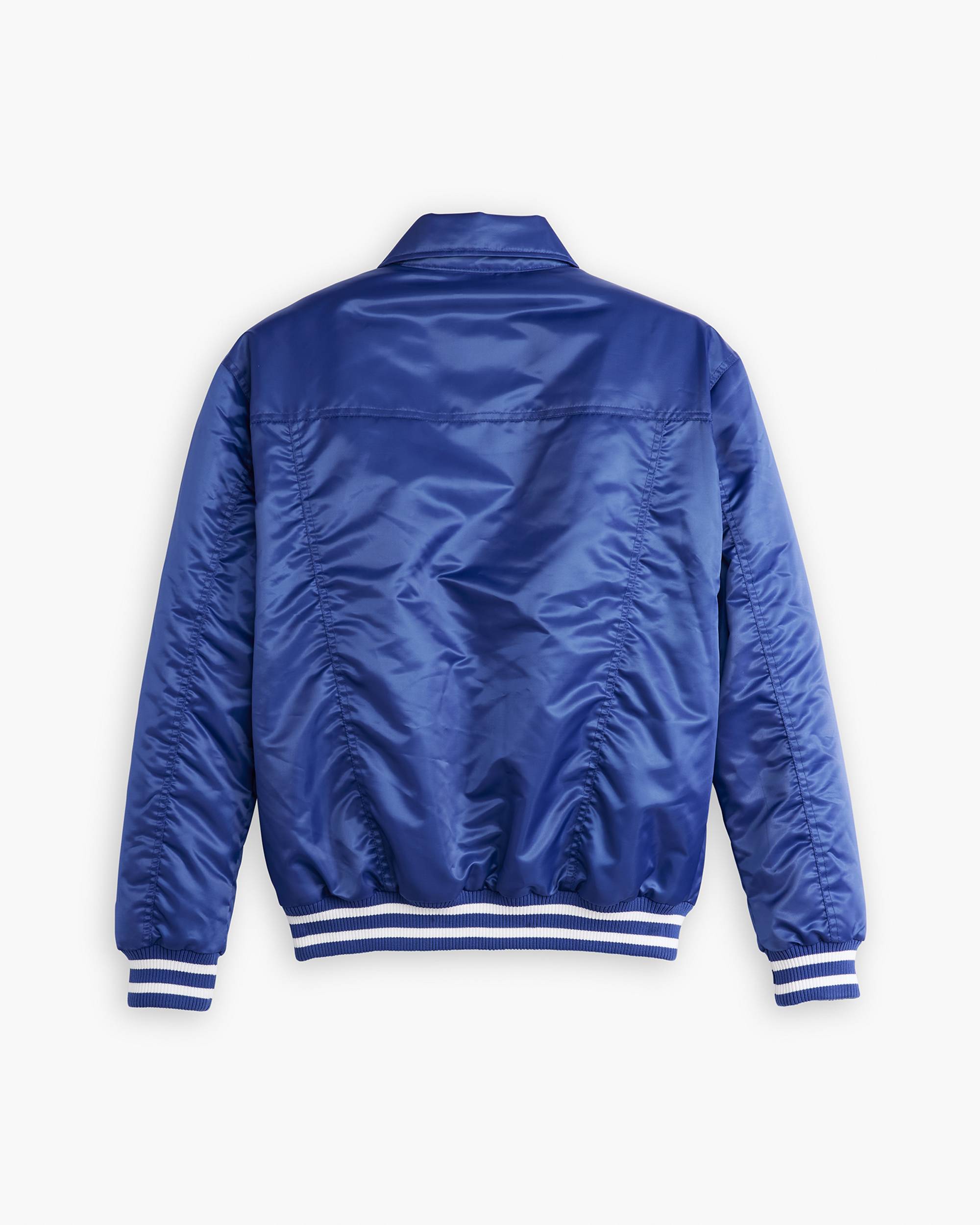 STEEL BLUE COAT IN QUILTED NYLON, CHILD STEEL BLUE COAT IN QUILTED NYLON, CHILD