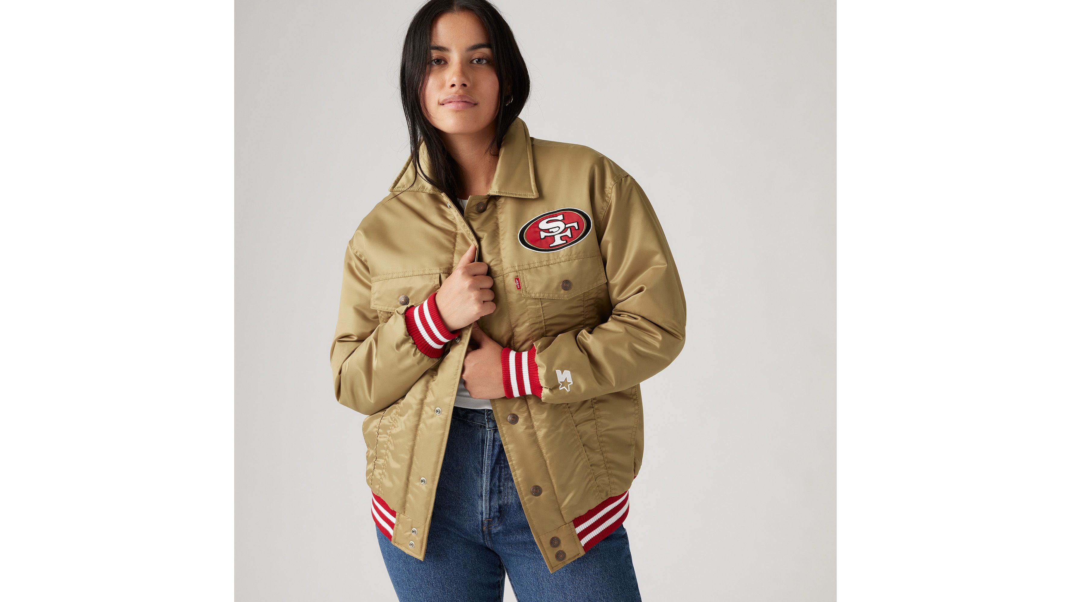 Levi's 49ers jean jacket best sale