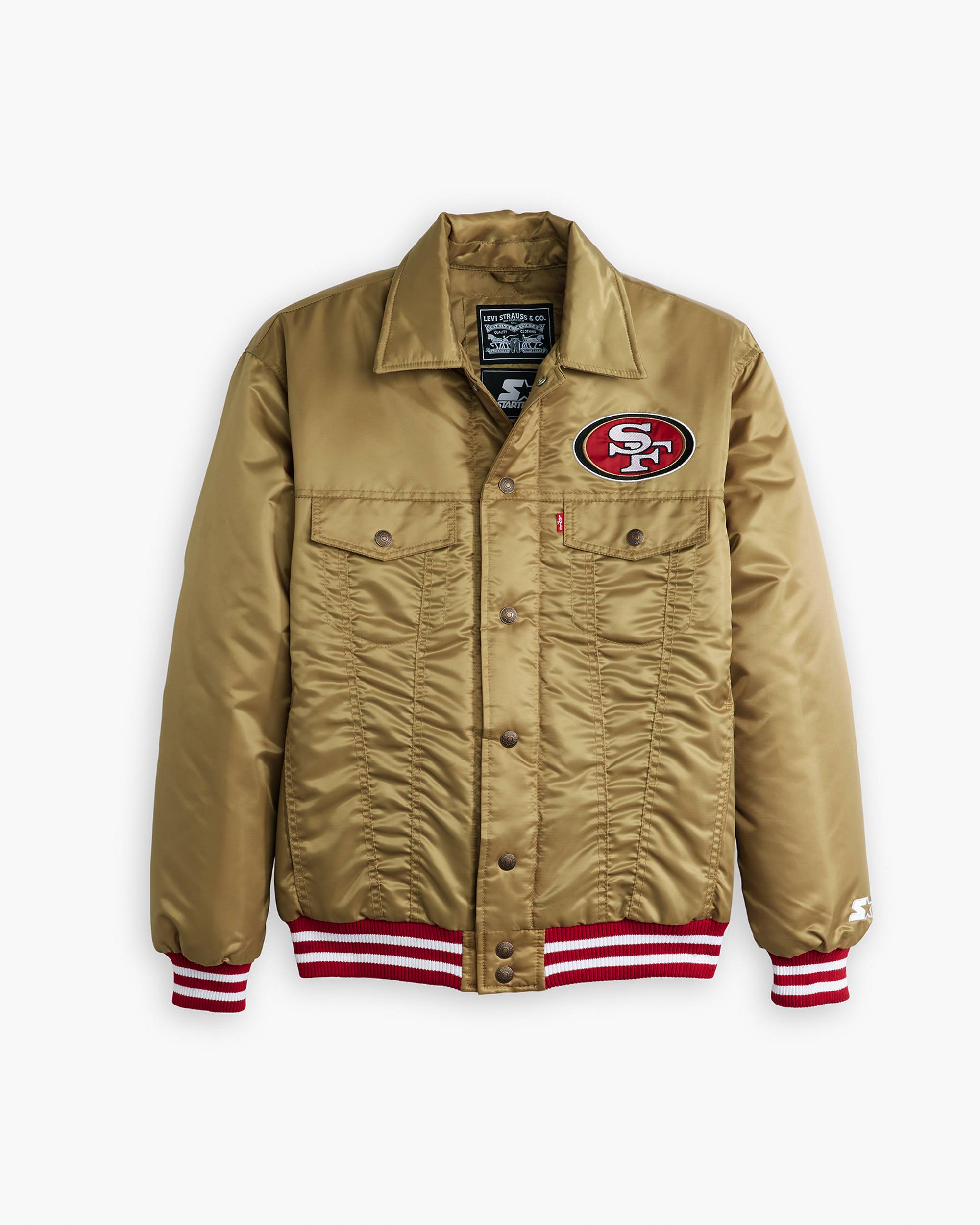 Levi's® X Starter 49ers Jacket - Gold/crimson | Levi's® US Levi's® X Starter 49ers Jacket - Gold/crimson | Levi's® US