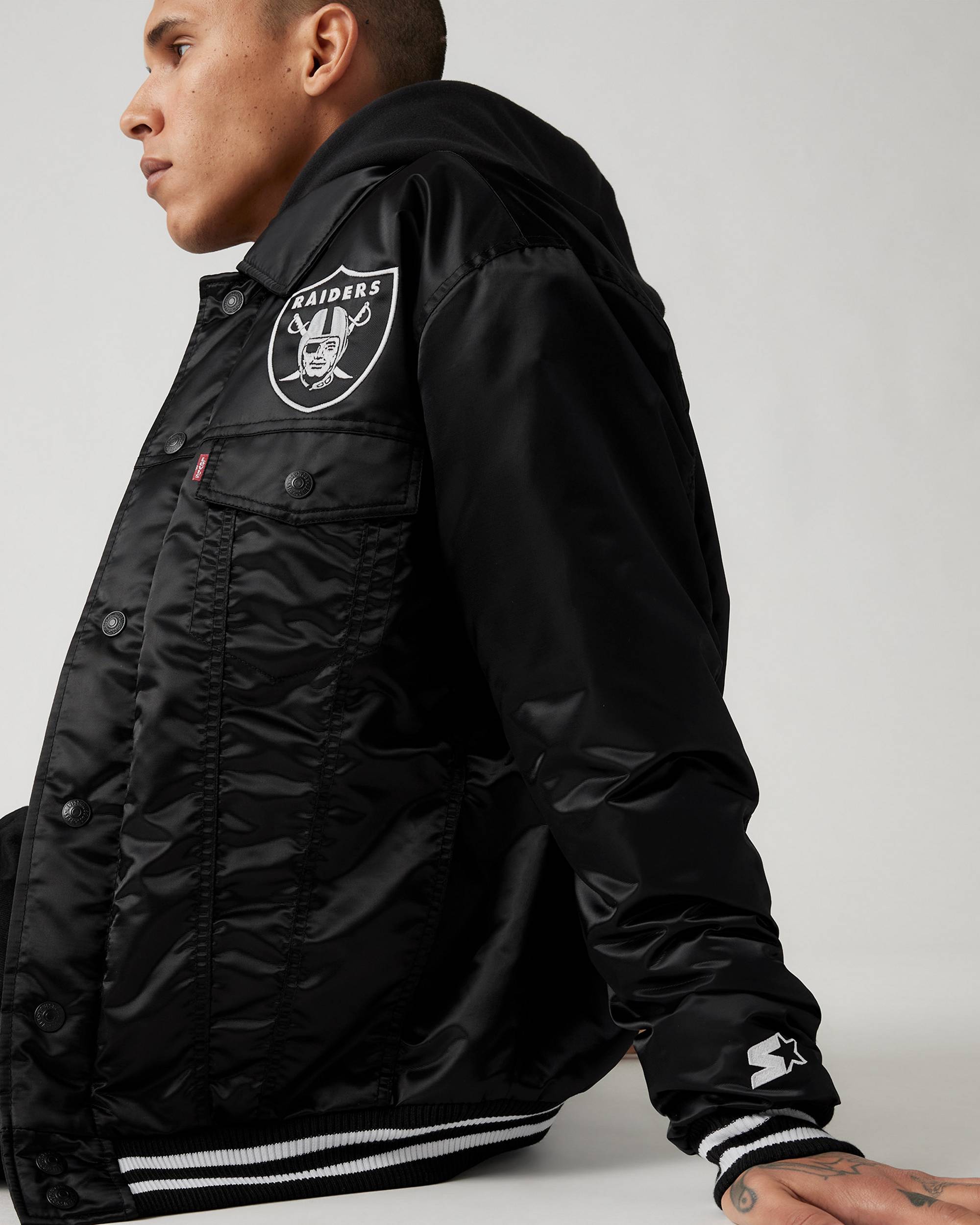 Levi's® X Starter Raiders Jacket - Black | Levi's® US Levi's® X Starter Raiders Jacket - Black | Levi's® US