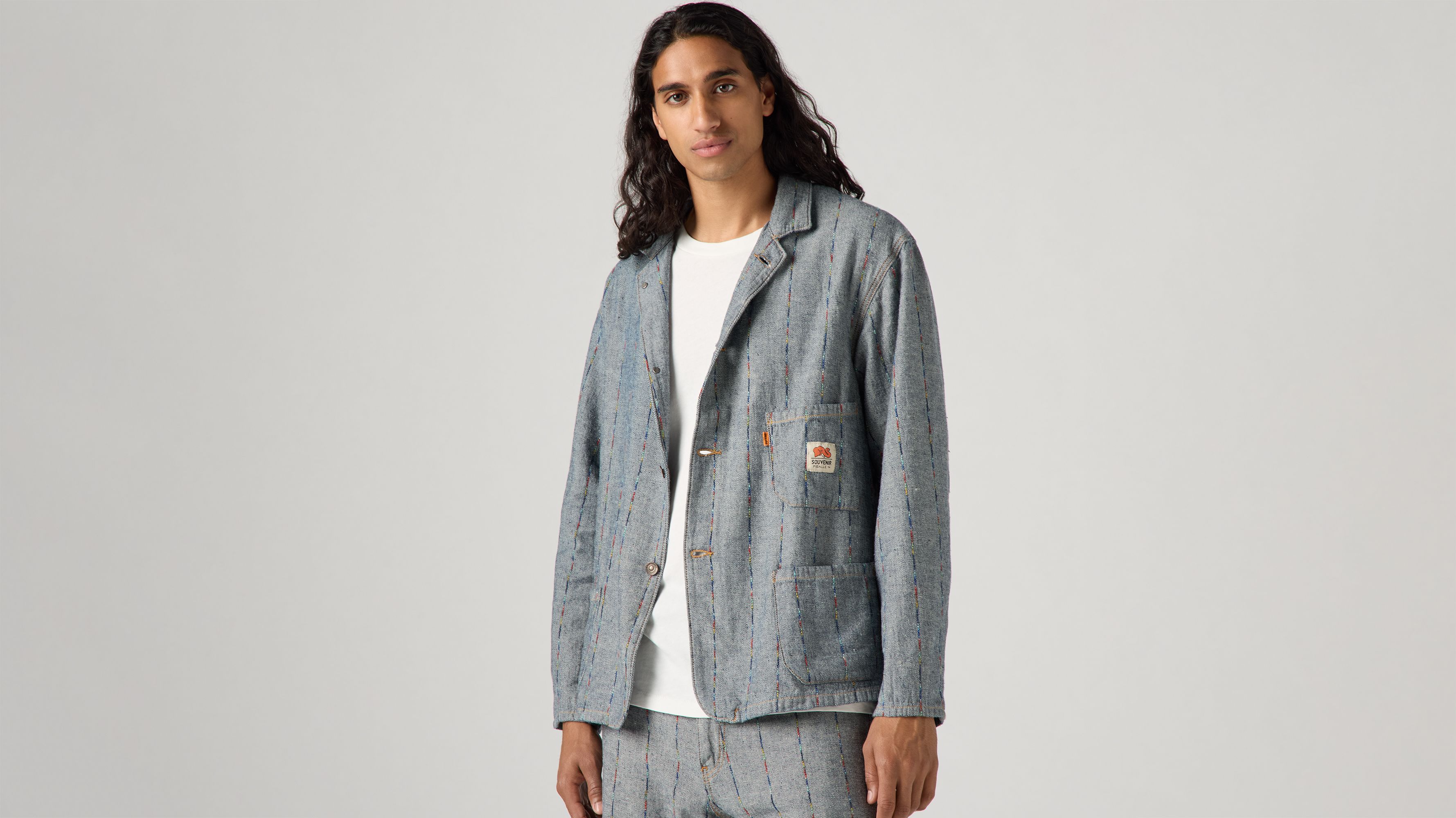 Cappotto Sunset Anni '20 Levi's® By Souvenir Pigalle™ Blu - Main Image