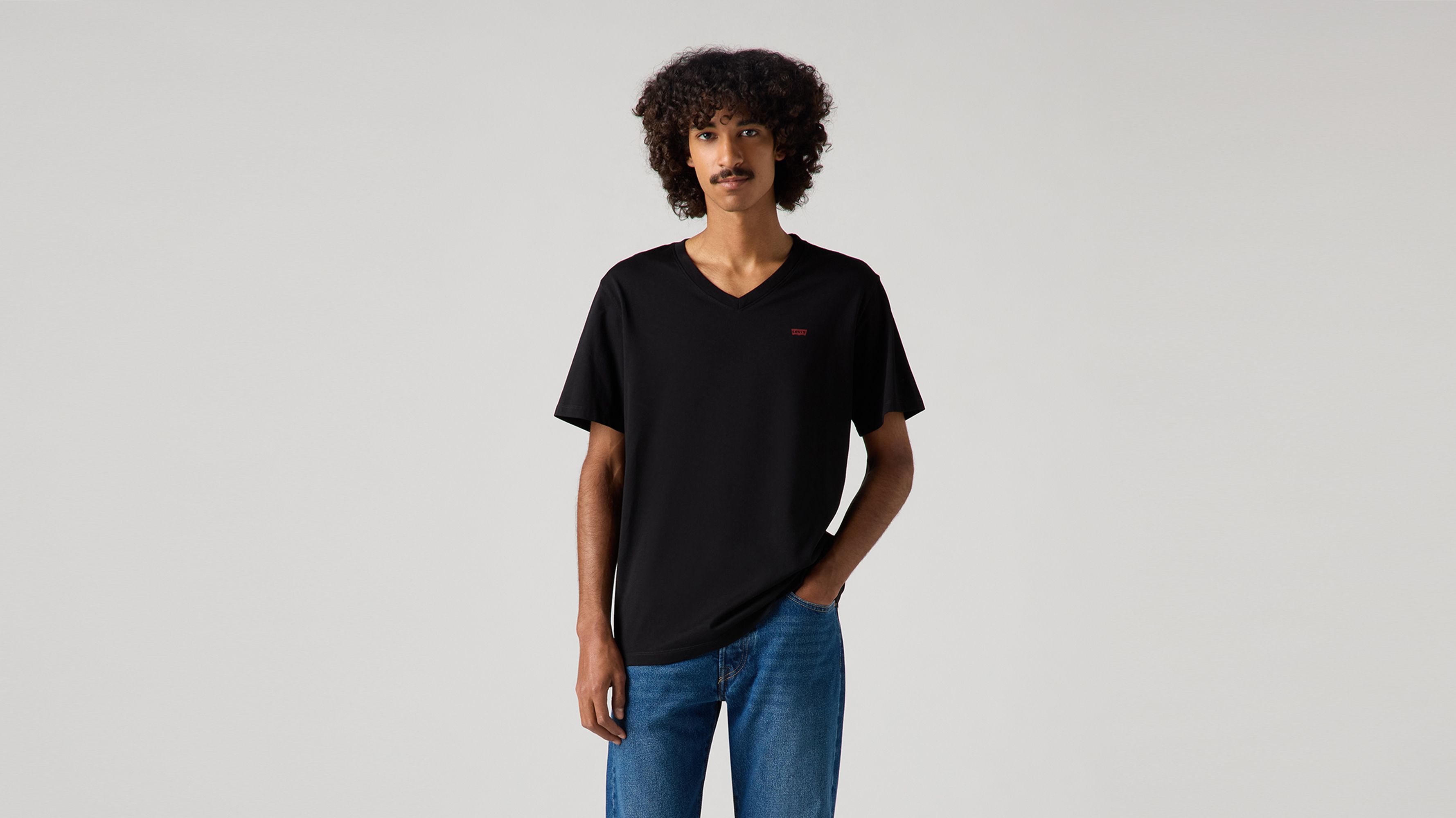 Classic Housemark V-Neck Tee 1