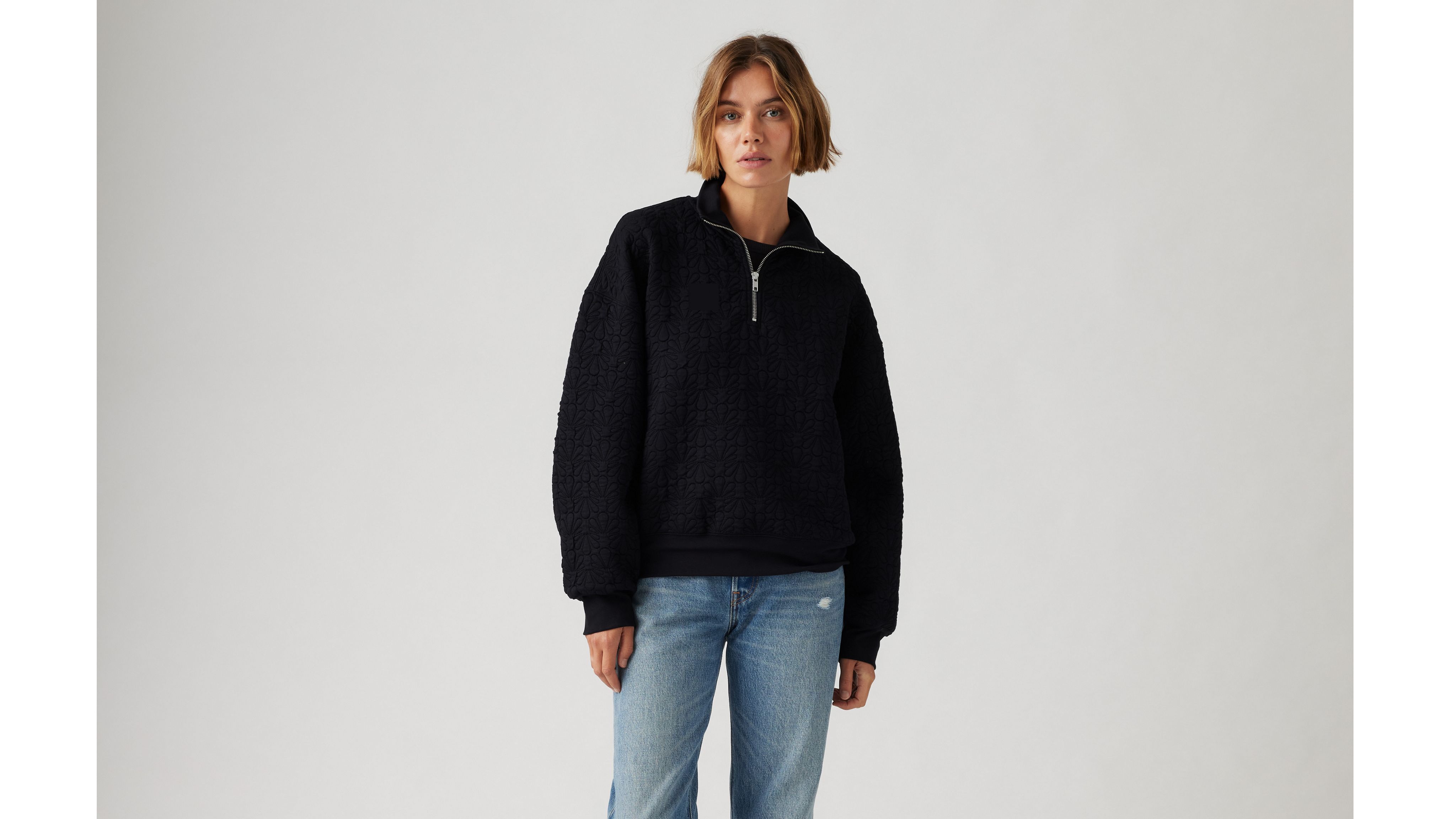 Navarro Quilted 1/4 Zip Sweatshirt 2