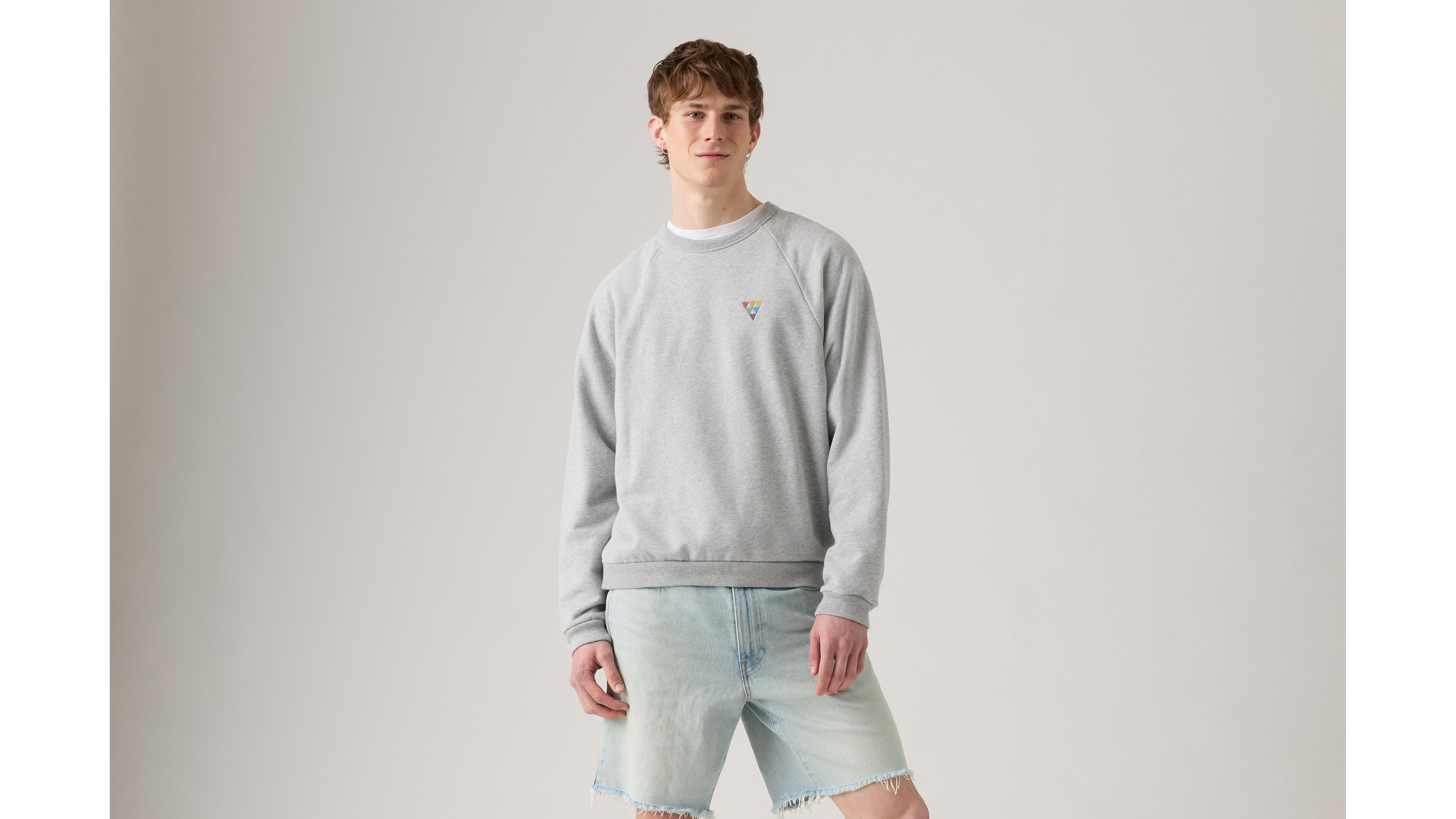 Felpa girocollo comoda Levi's® Pride 3