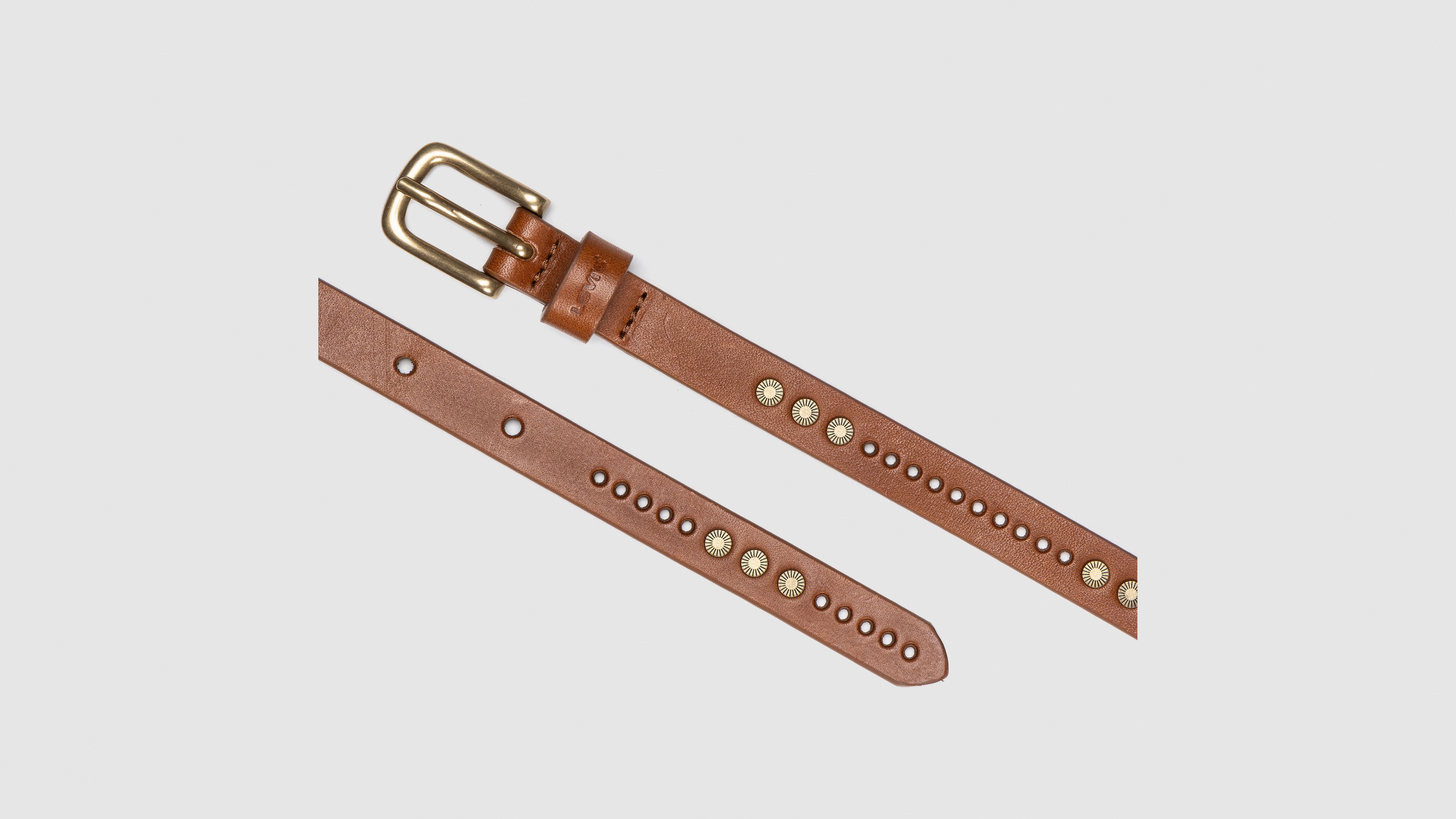 Levi's Embellished Belt In Cognac