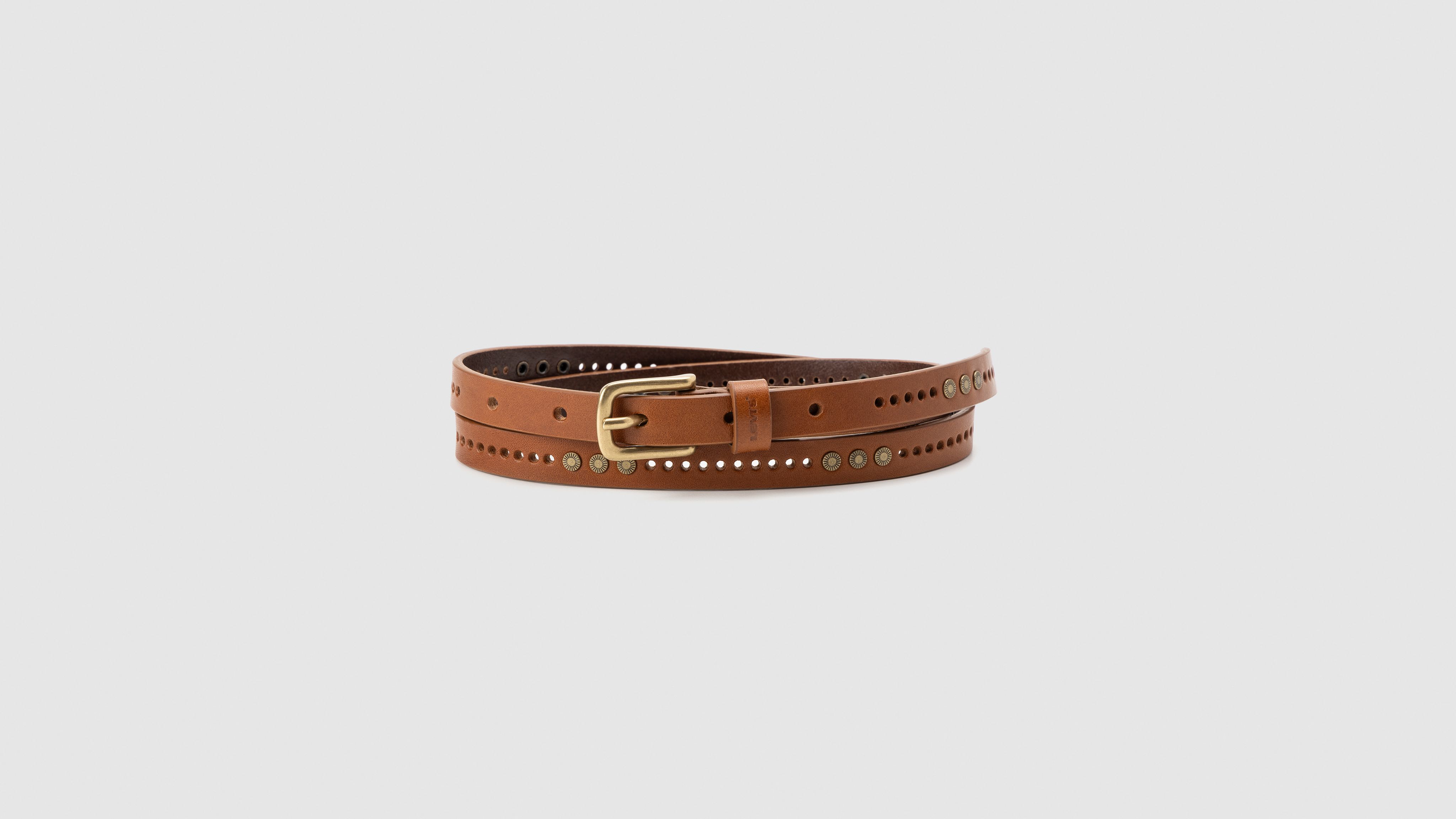 Levi's Embellished Belt In Cognac
