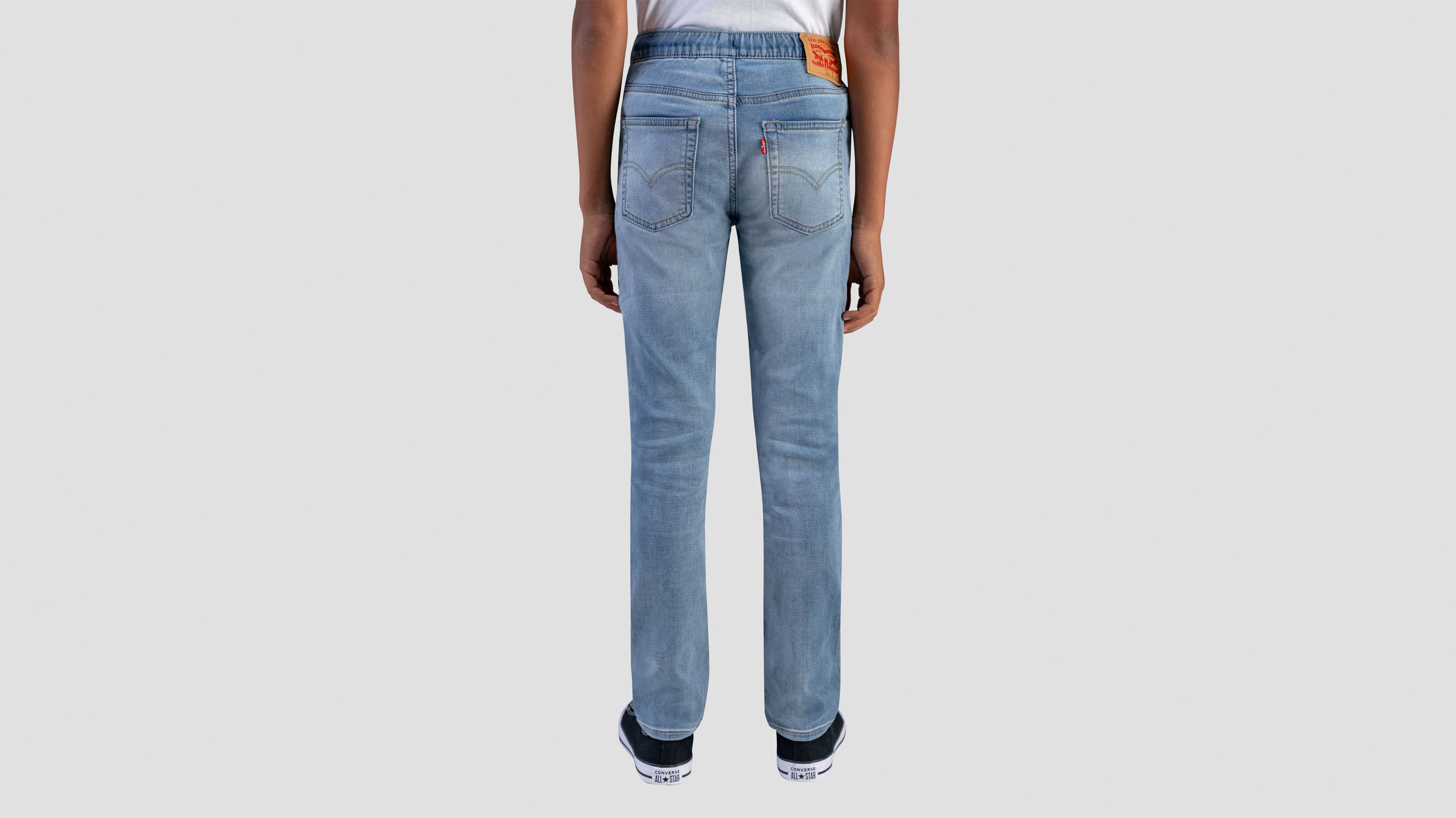Pull On Skinny Fit Big Boys Pants 8-20 3