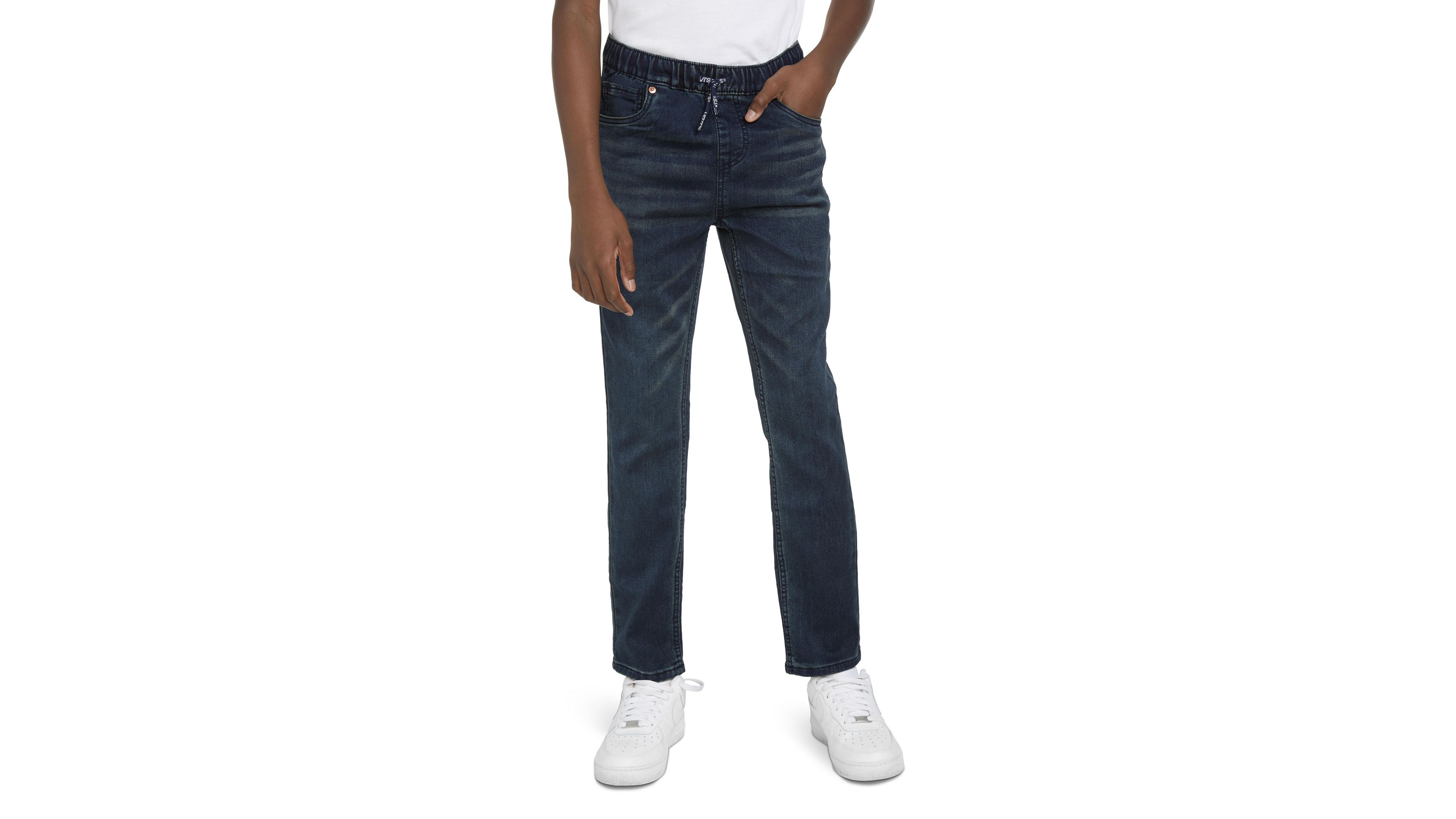 Skinny Fit Pull On Pants Big Boys Pants 8-20 1