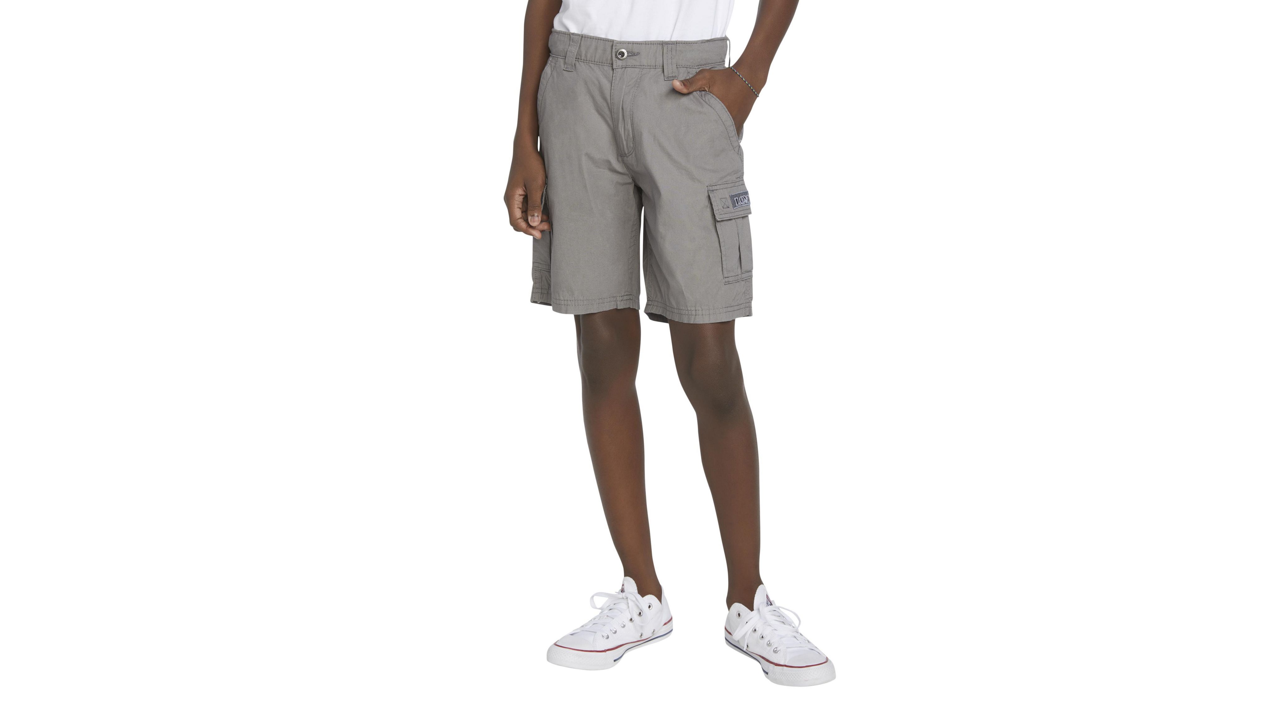 Relaxed Fit Xx Cargo Shorts Big Boys 8-20 - Grey | Levi's® CA