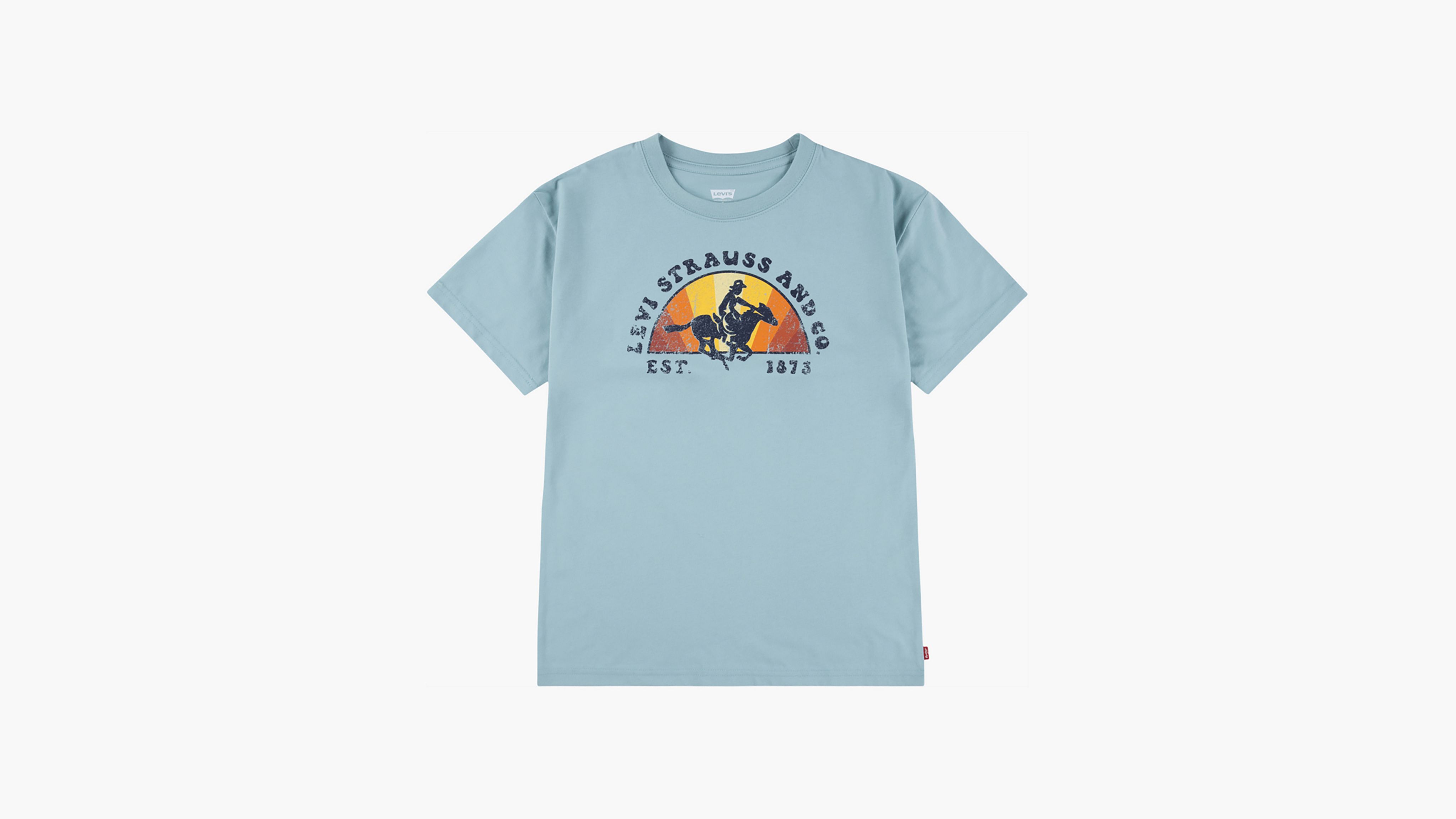 T-shirt graphique manche courte Soleil couchant 1