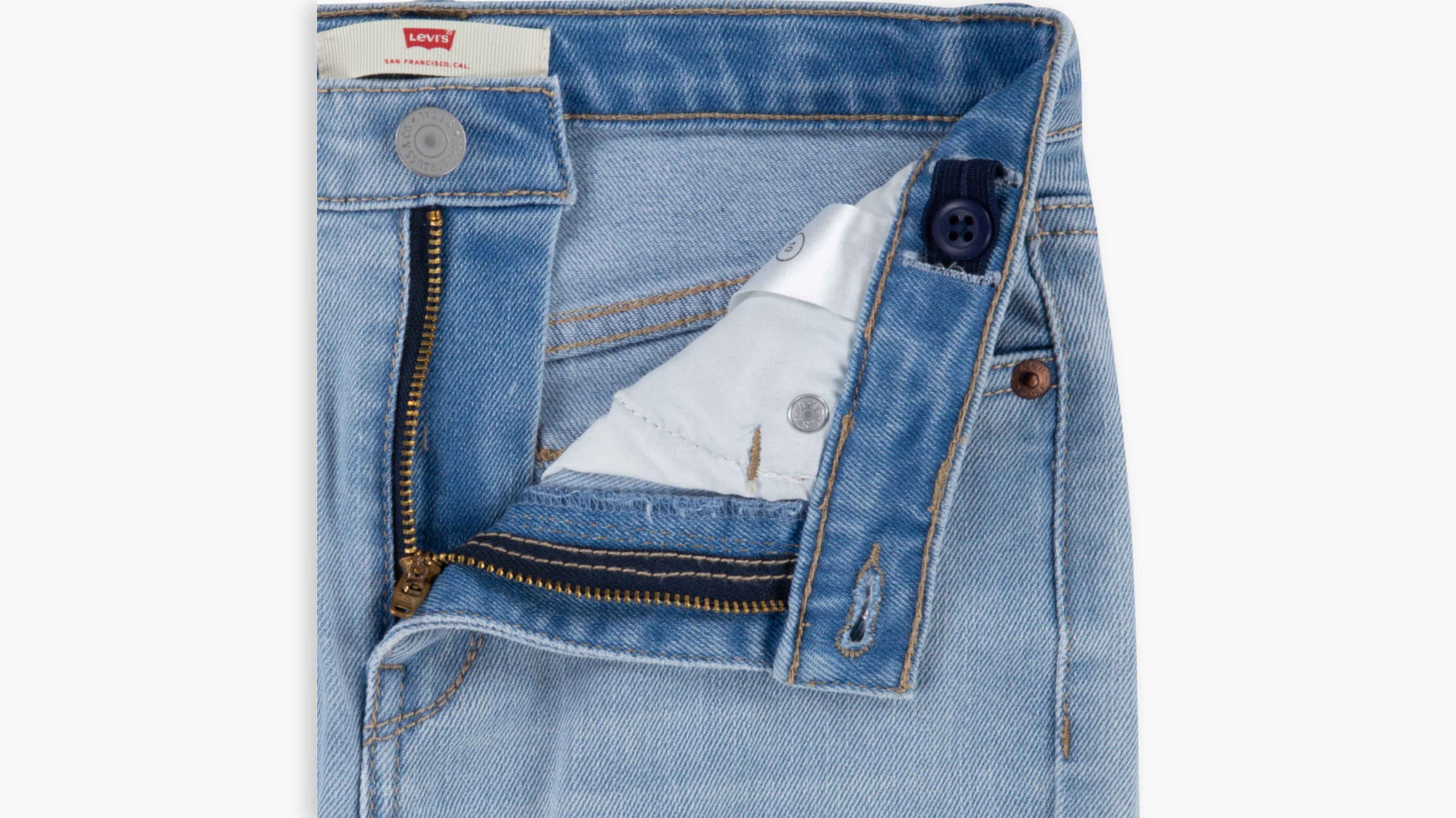 726MC Jean taille haute évasé Grande fille 7‑16 3