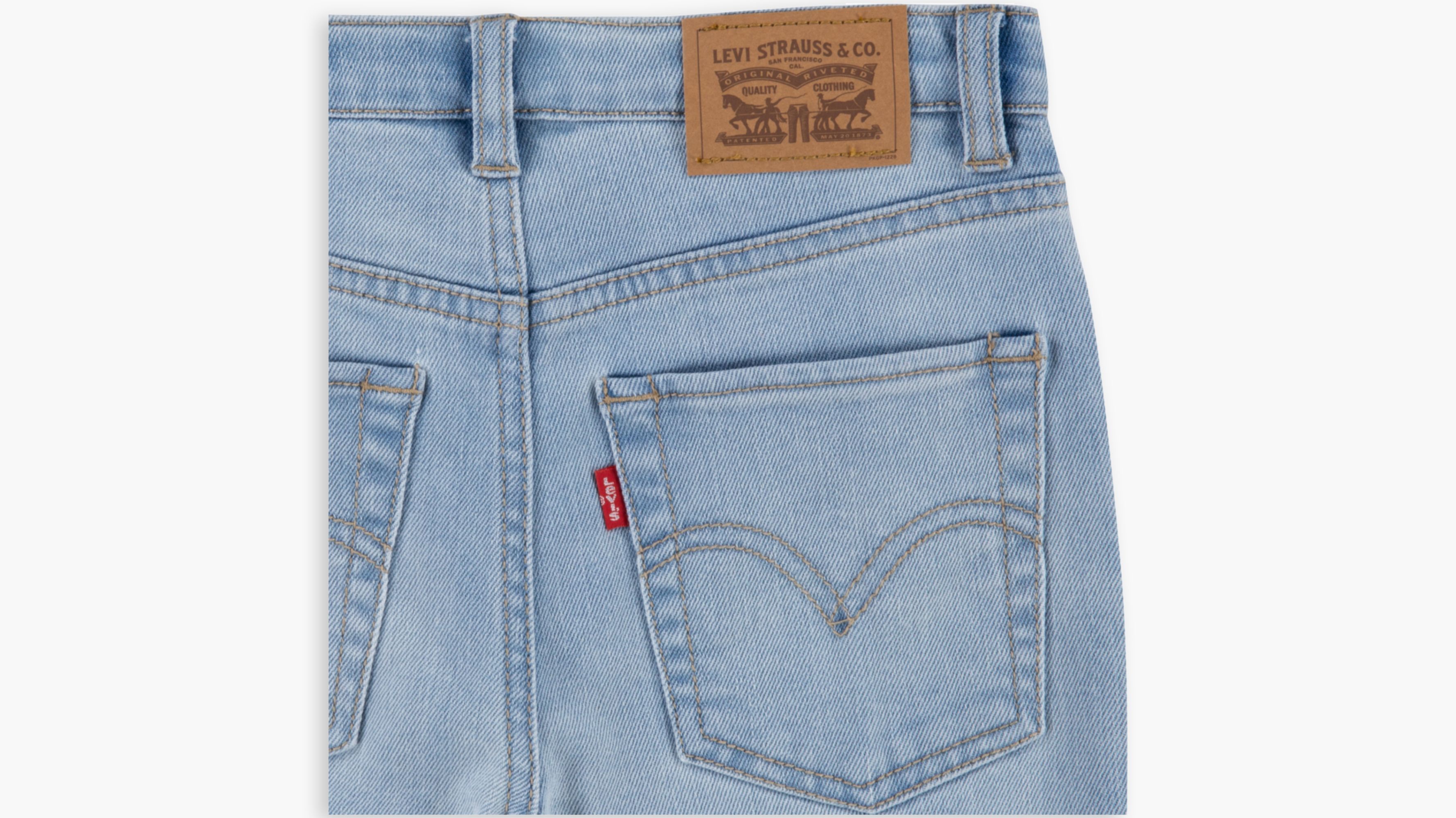 726MC Jean taille haute évasé Grande fille 7‑16 4