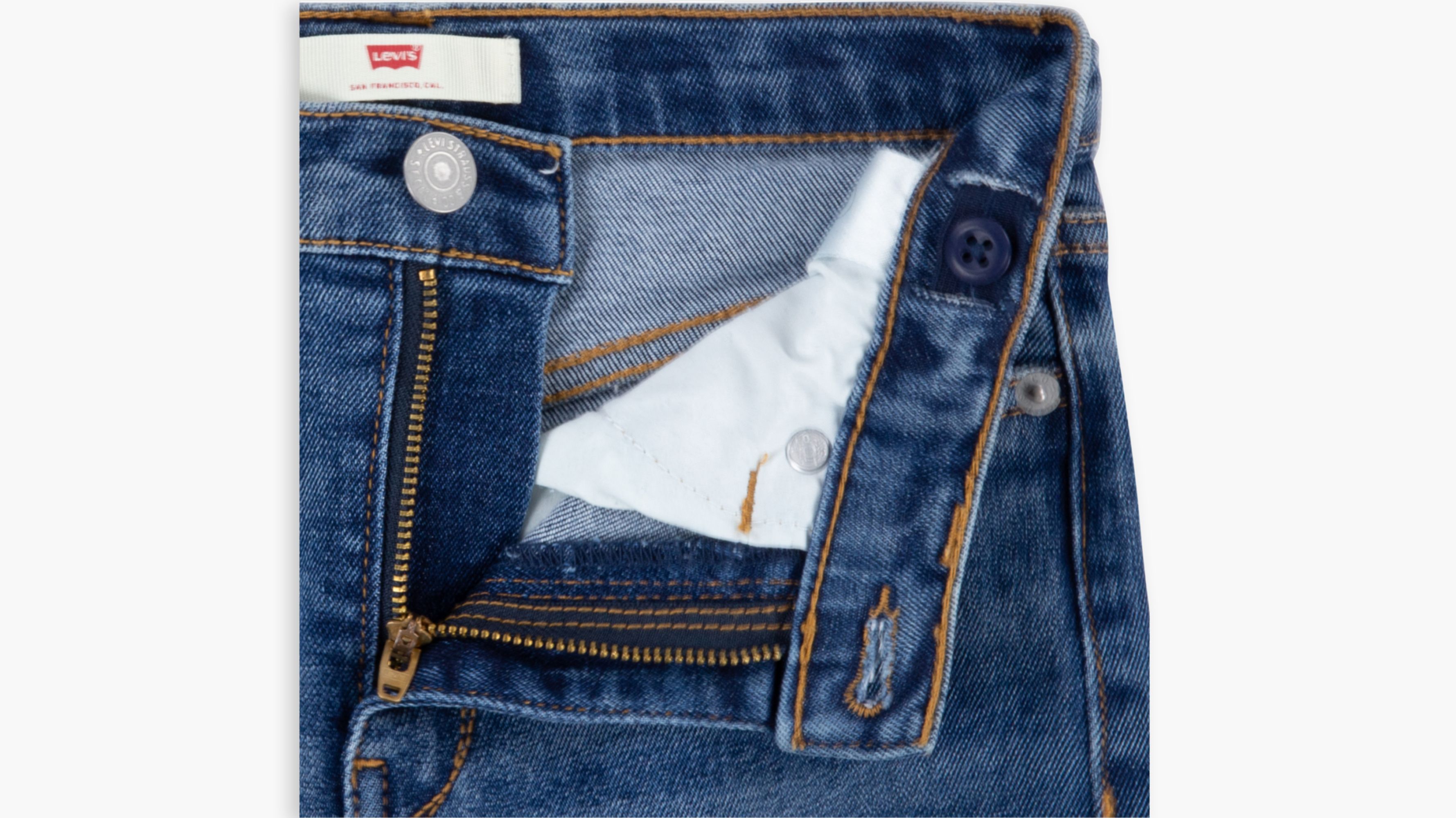 726MC Jean taille haute évasé Grande fille 7‑16 6