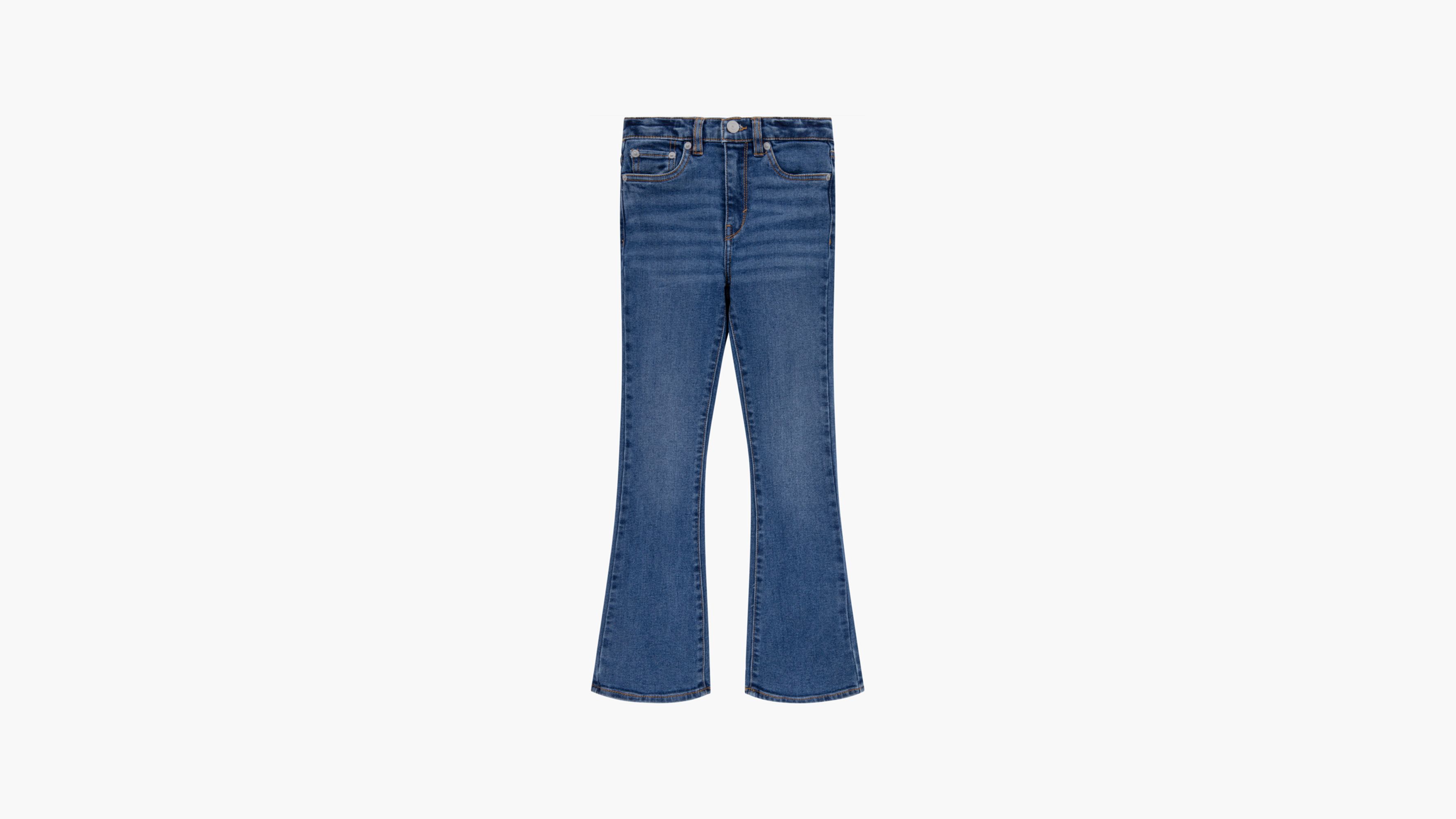 726MC Jean taille haute évasé Grande fille 7‑16 4