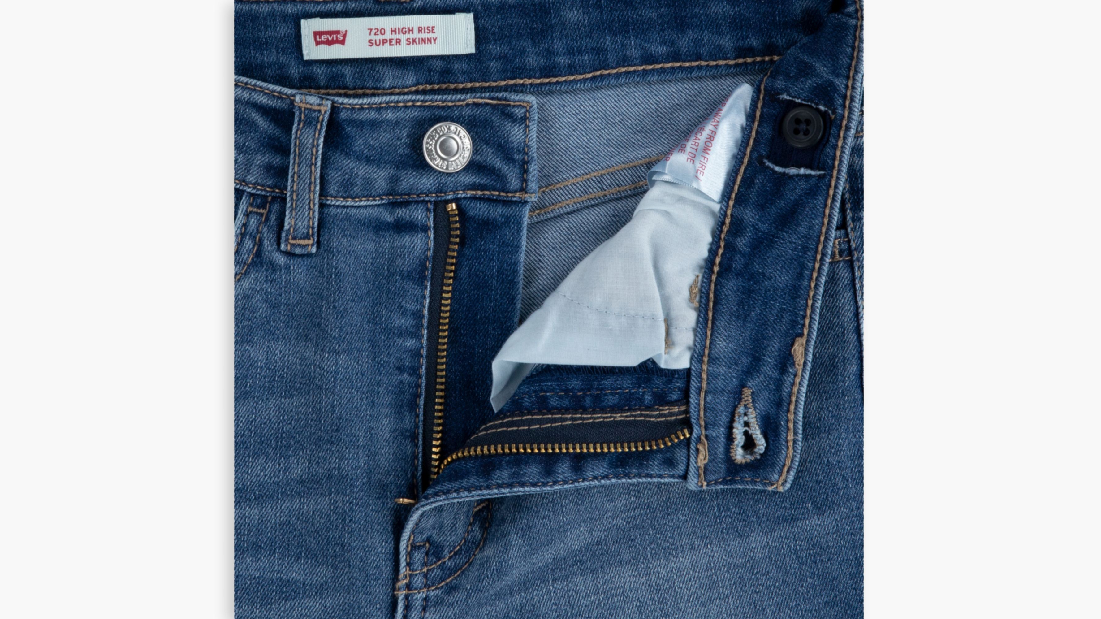 720 Jean taille haute super filiforme Grande fille 7‑16 5