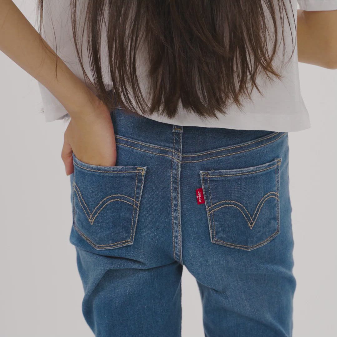 720 Jean taille haute super filiforme Grande fille 7‑16 9