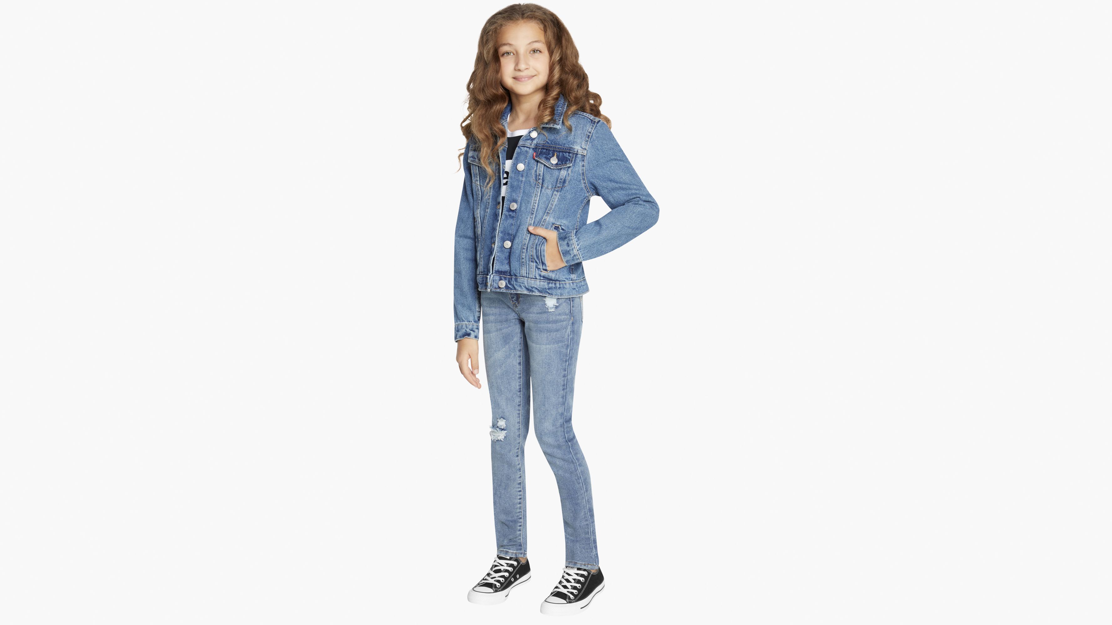 Trucker Jacket Big Girls S-XL