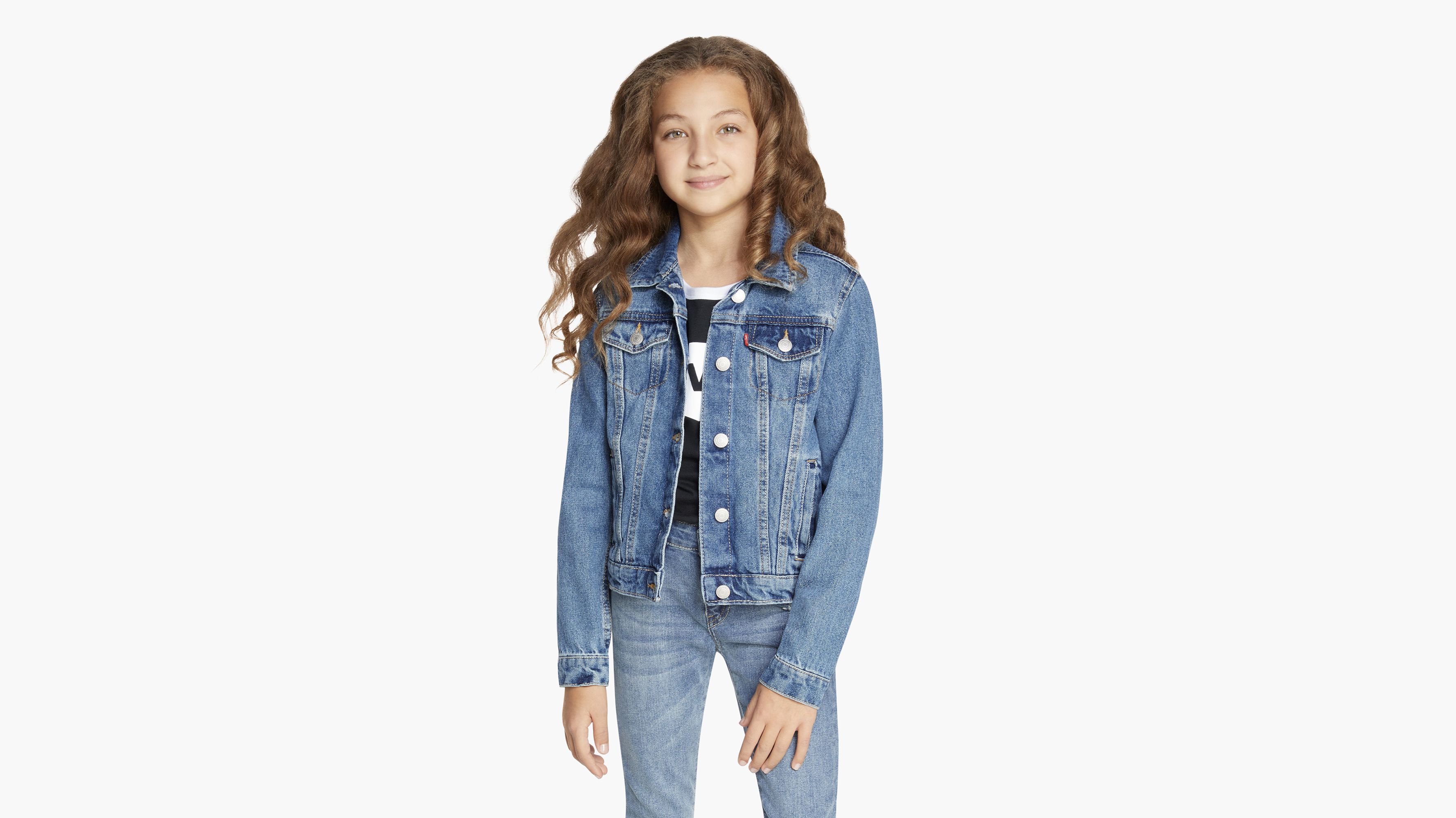 Trucker Jacket Big Girls S-XL