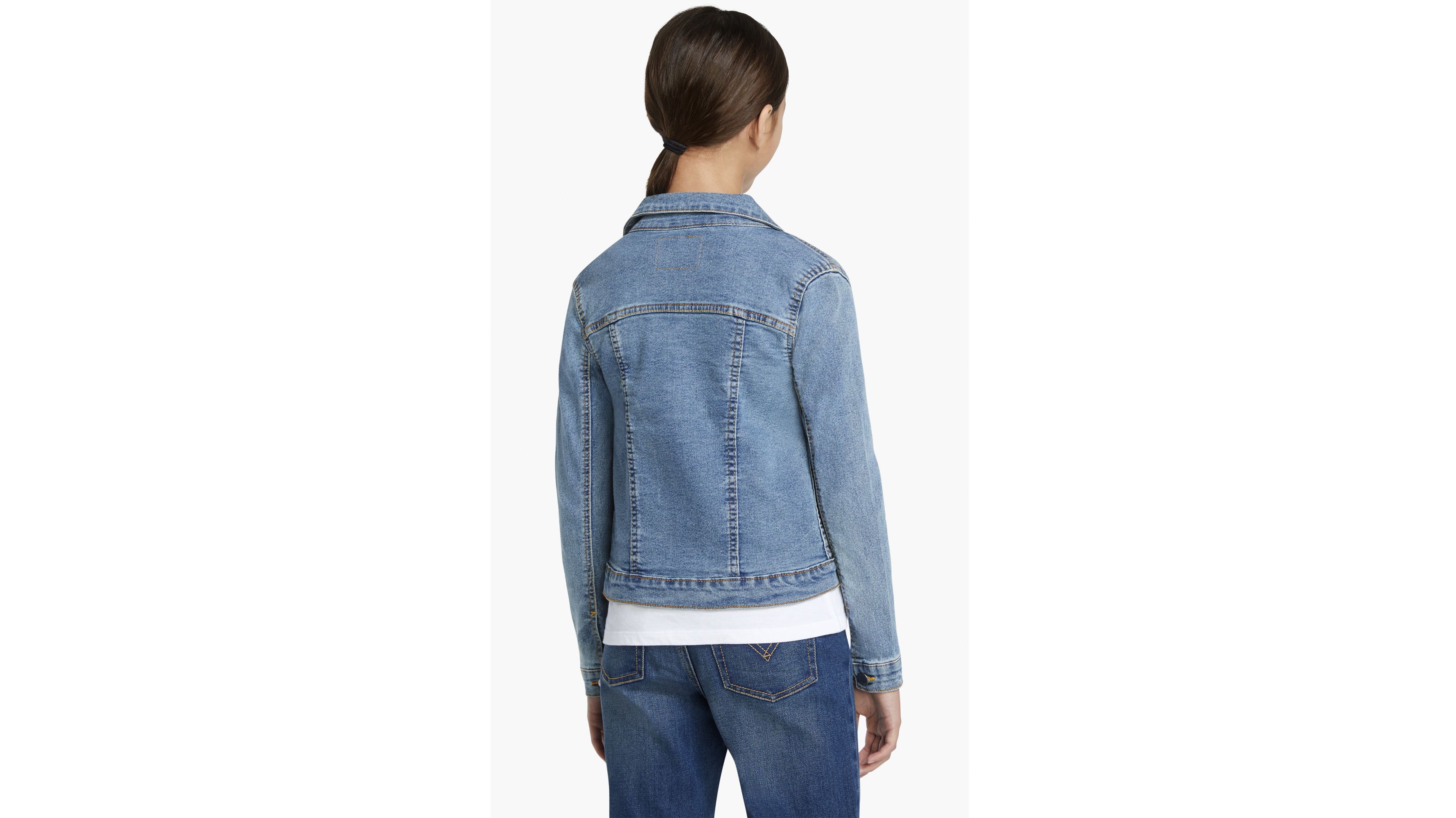 Stretch Trucker Jacket Big Girls S-XL