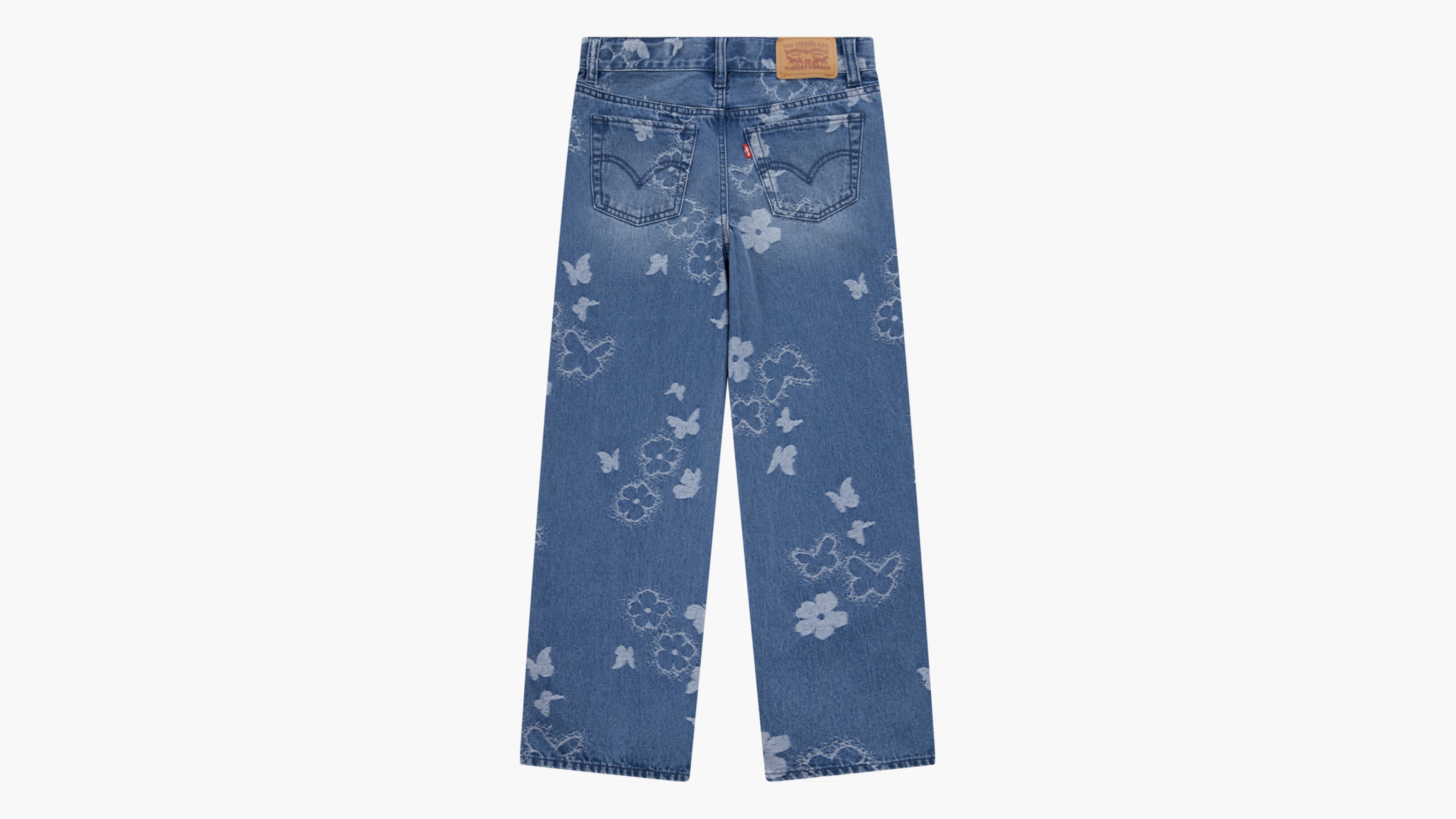 Jean jambe large Papillon 2