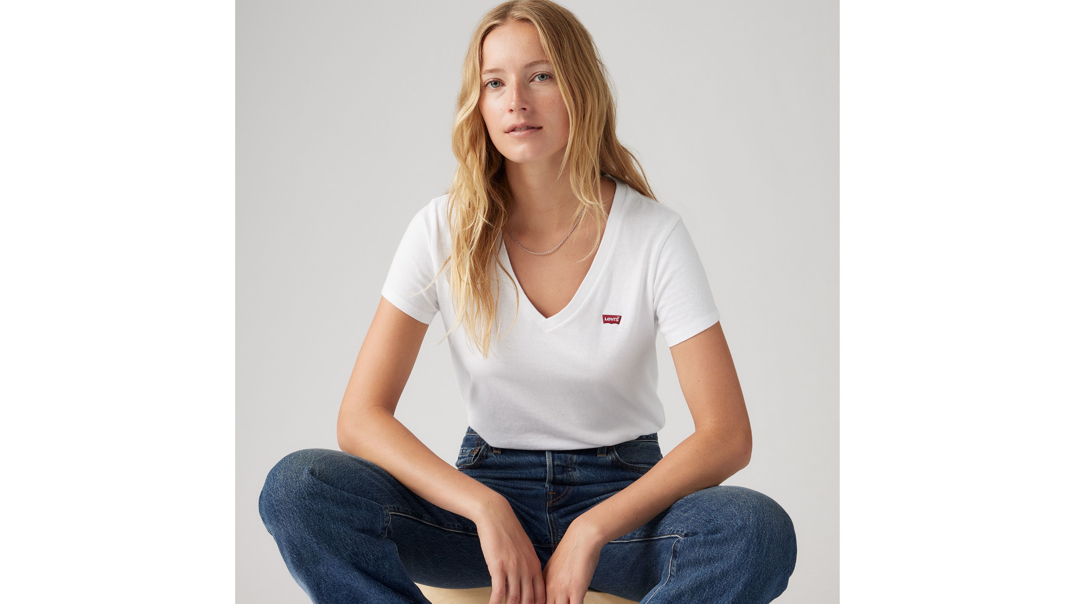 Perfect Slub V-Neck Tee 1